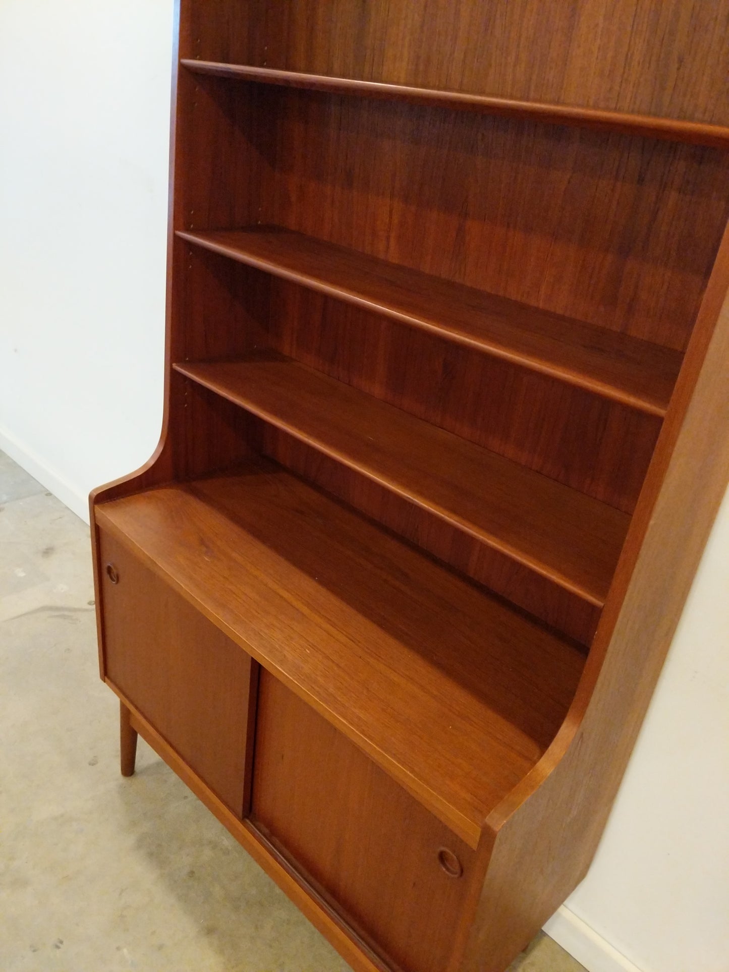 RESERVED - Vintage Danish Modern Teak Bookshelf / Cabinet