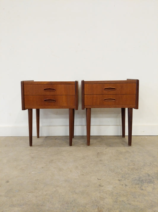 Pair of Vintage Danish Modern Teak Nightstands