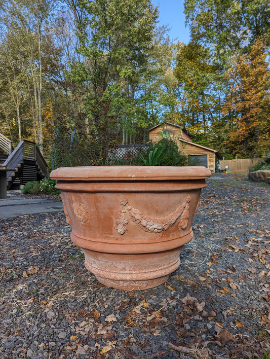 Italian "Firenze Rosa" Terracotta Pot (80cm)