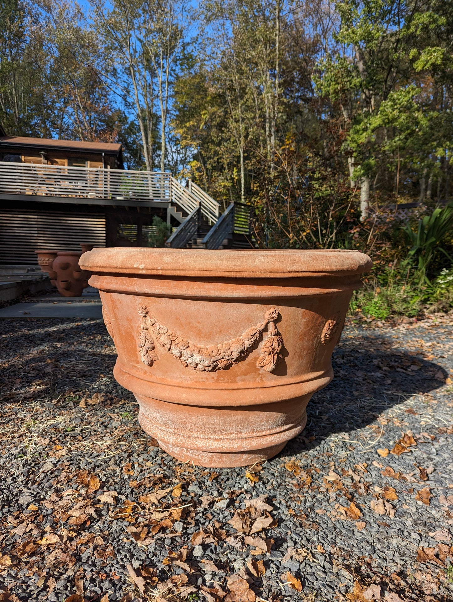 Italian "Firenze Rosa" Terracotta Pot (80cm)