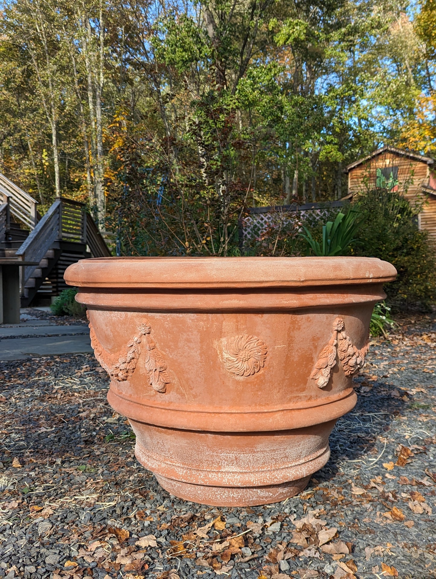 Italian "Firenze Rosa" Terracotta Pot (80cm)