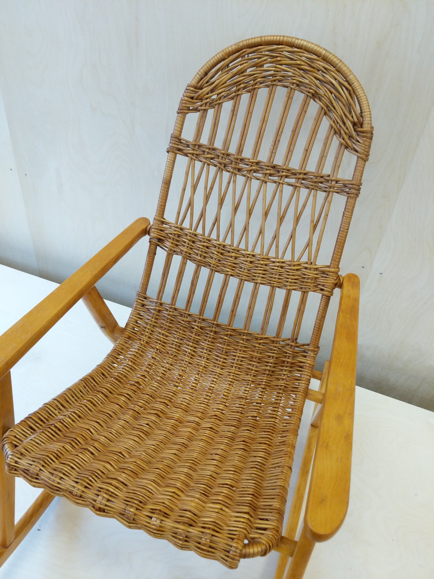 Vintage Czech Rocking Chair