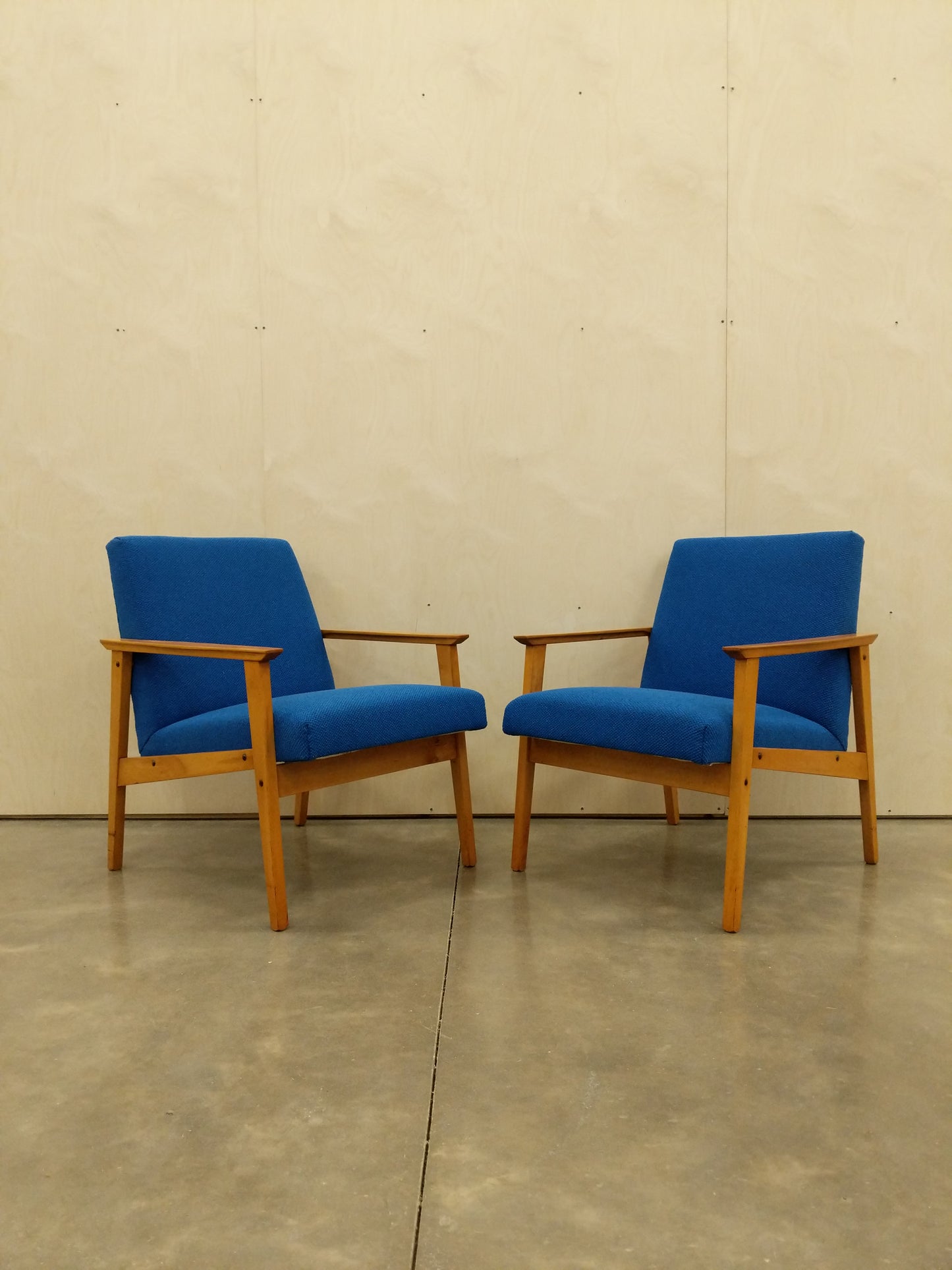 Pair of Vintage Czech Lounge Chairs