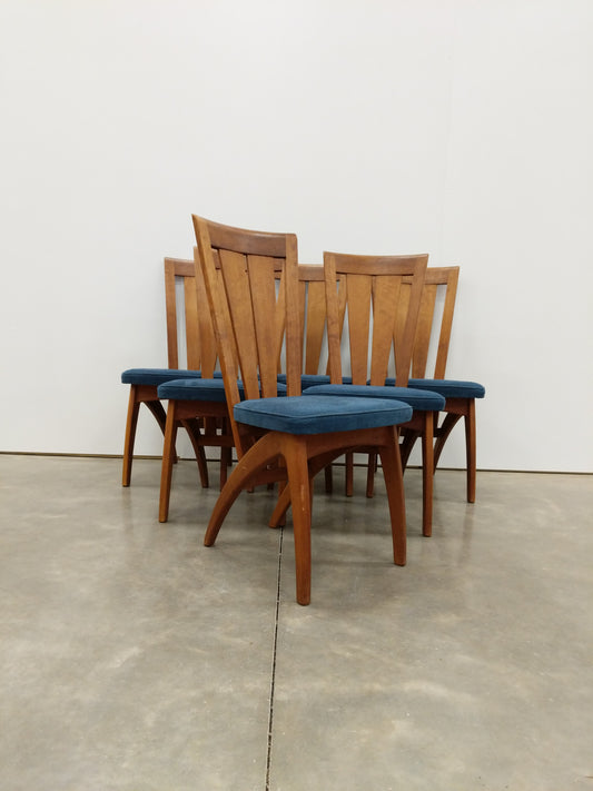 Set of 6 Vintage Danish Modern Naver Dining Chairs