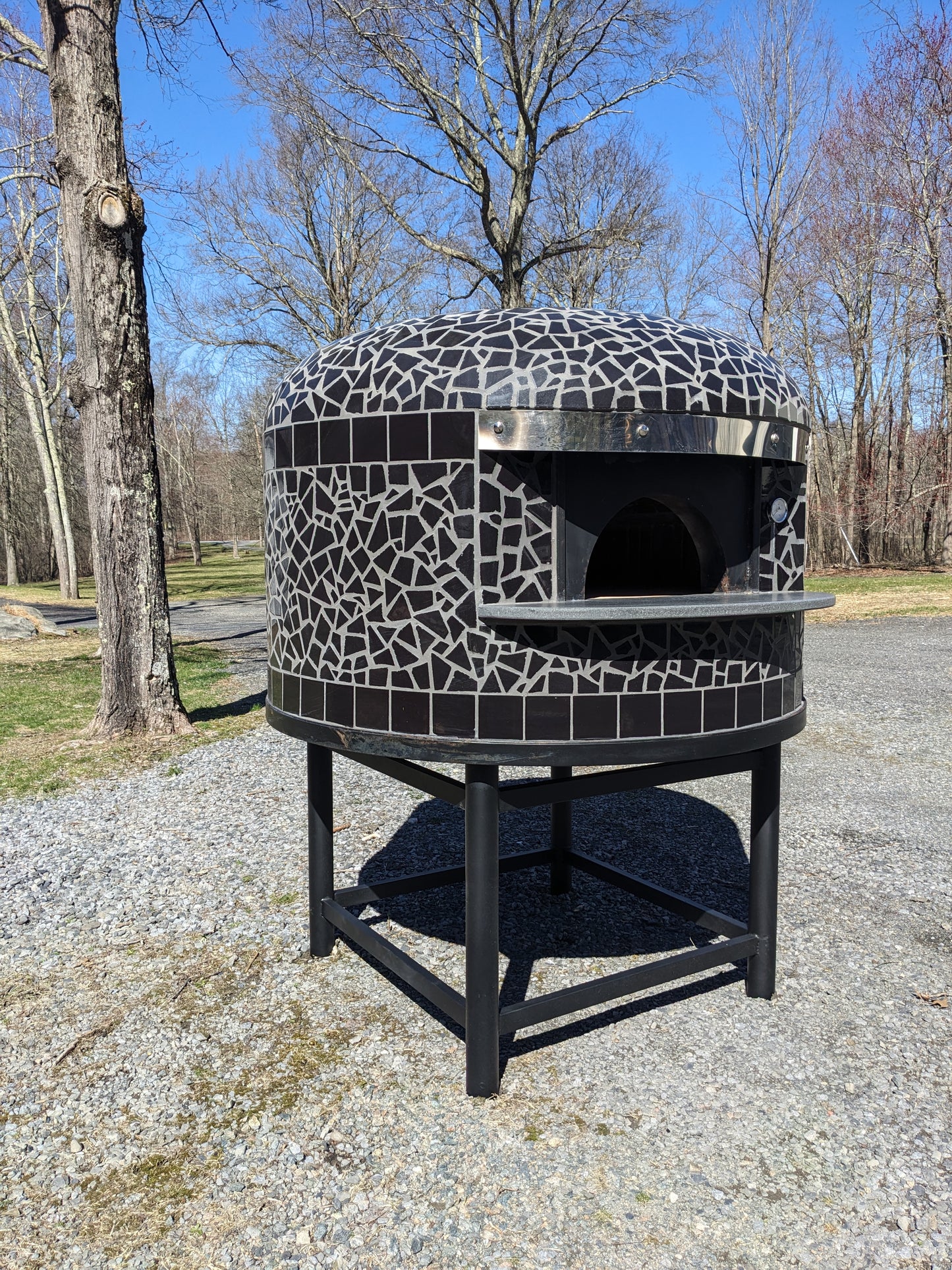 Authentic Italian Neapolitan Wood Fired Brick Dome Pizza Oven (PROPANE LOG LIGHTER INCLUDED)