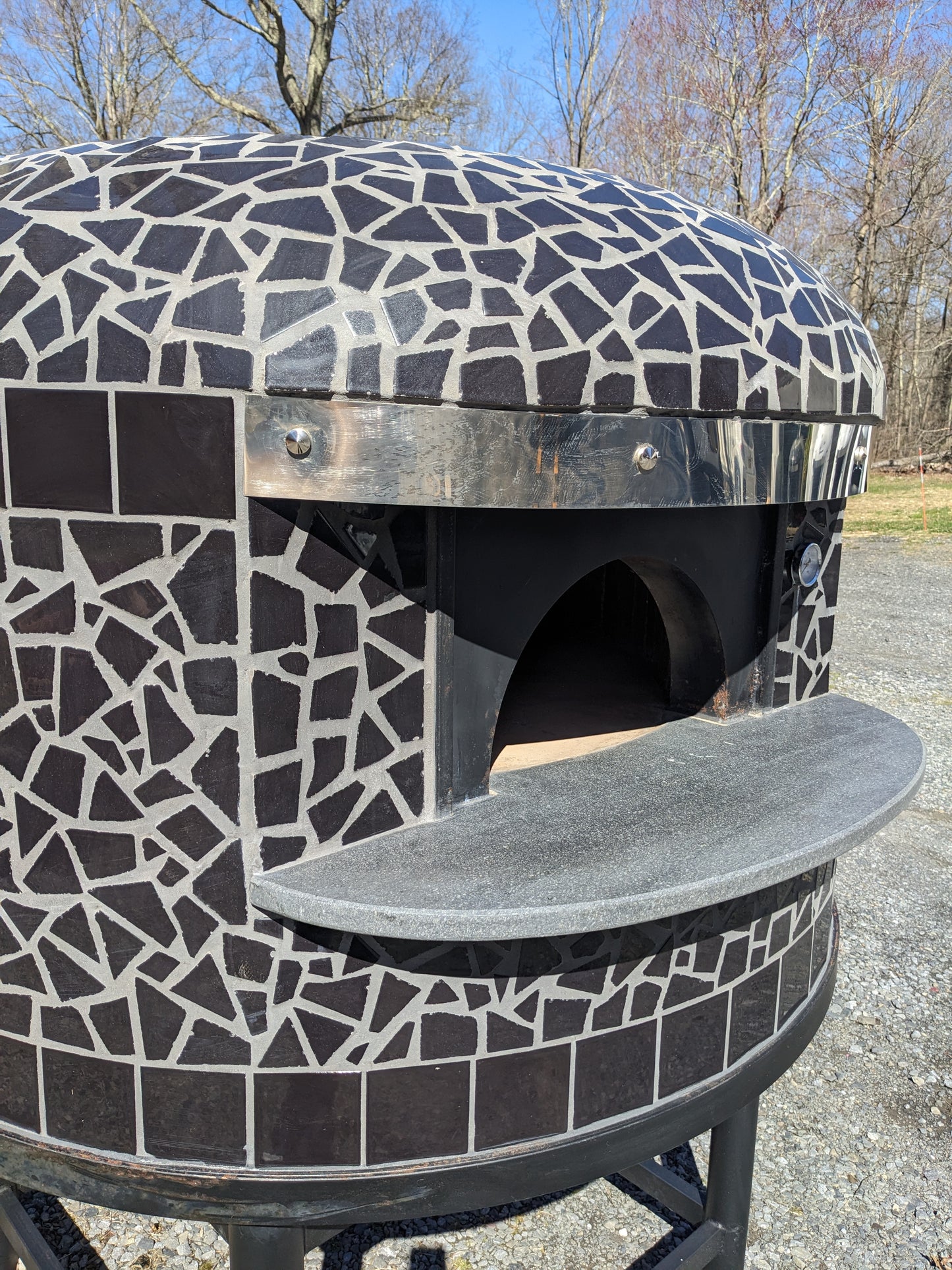 Authentic Italian Neapolitan Wood Fired Brick Dome Pizza Oven (PROPANE LOG LIGHTER INCLUDED)