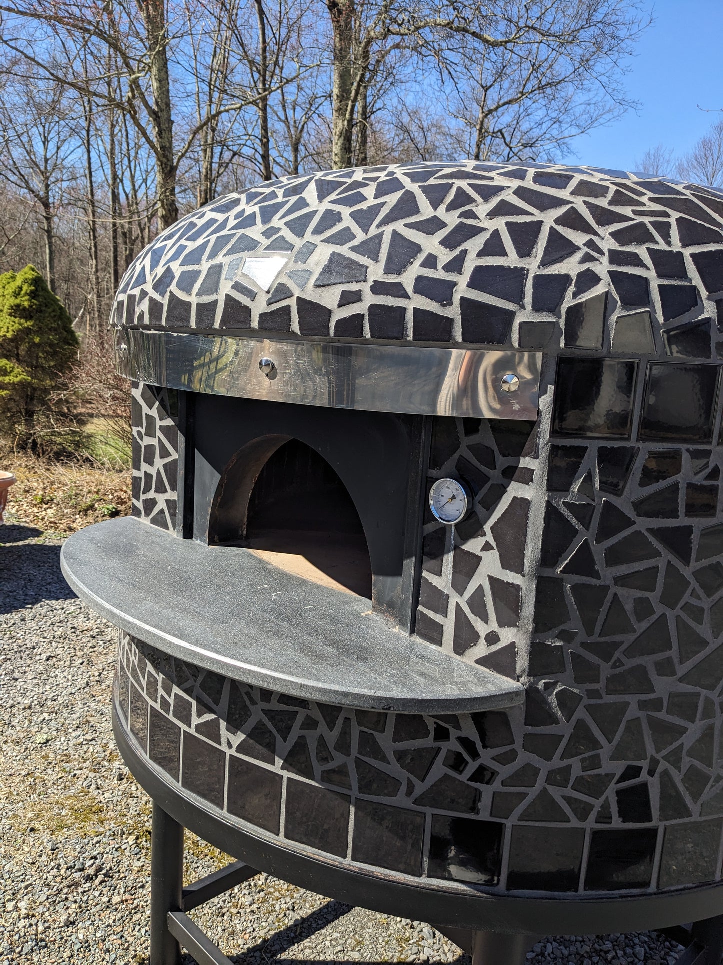Authentic Italian Neapolitan Wood Fired Brick Dome Pizza Oven (PROPANE LOG LIGHTER INCLUDED)
