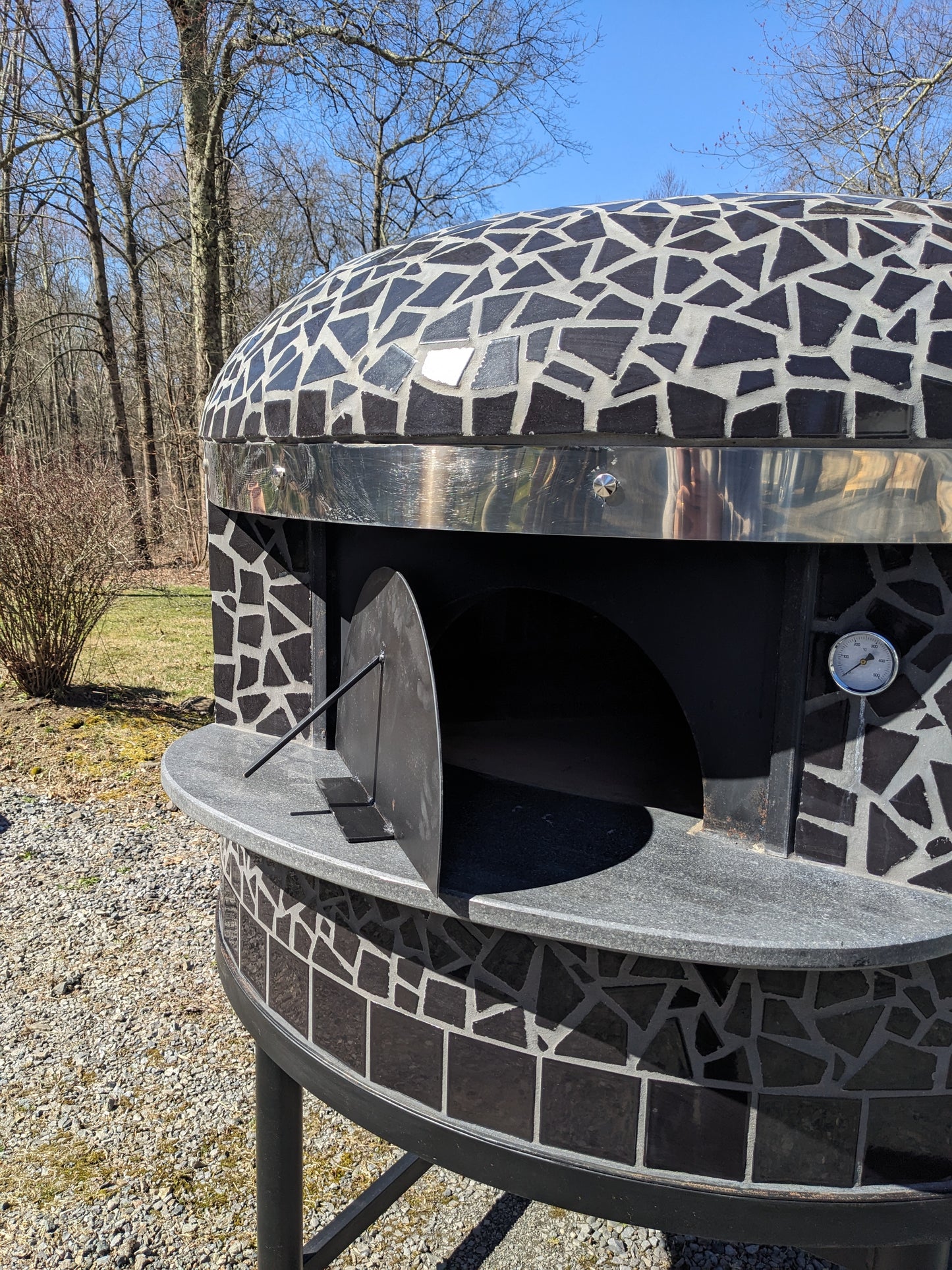Authentic Italian Neapolitan Wood Fired Brick Dome Pizza Oven (PROPANE LOG LIGHTER INCLUDED)