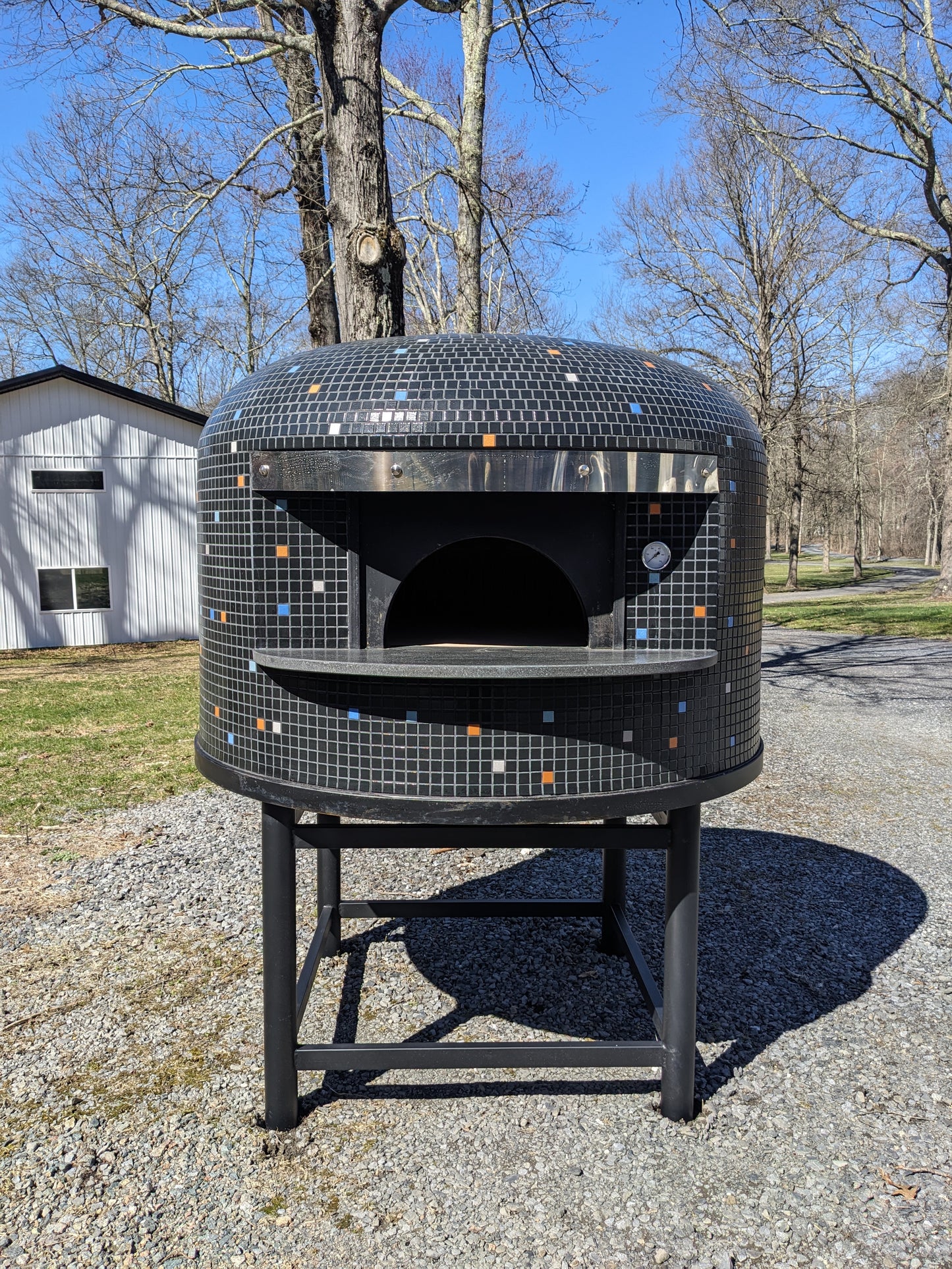 Authentic Italian Neapolitan Wood Fired Brick Dome Pizza Oven (PROPANE LOG LIGHTER INCLUDED)