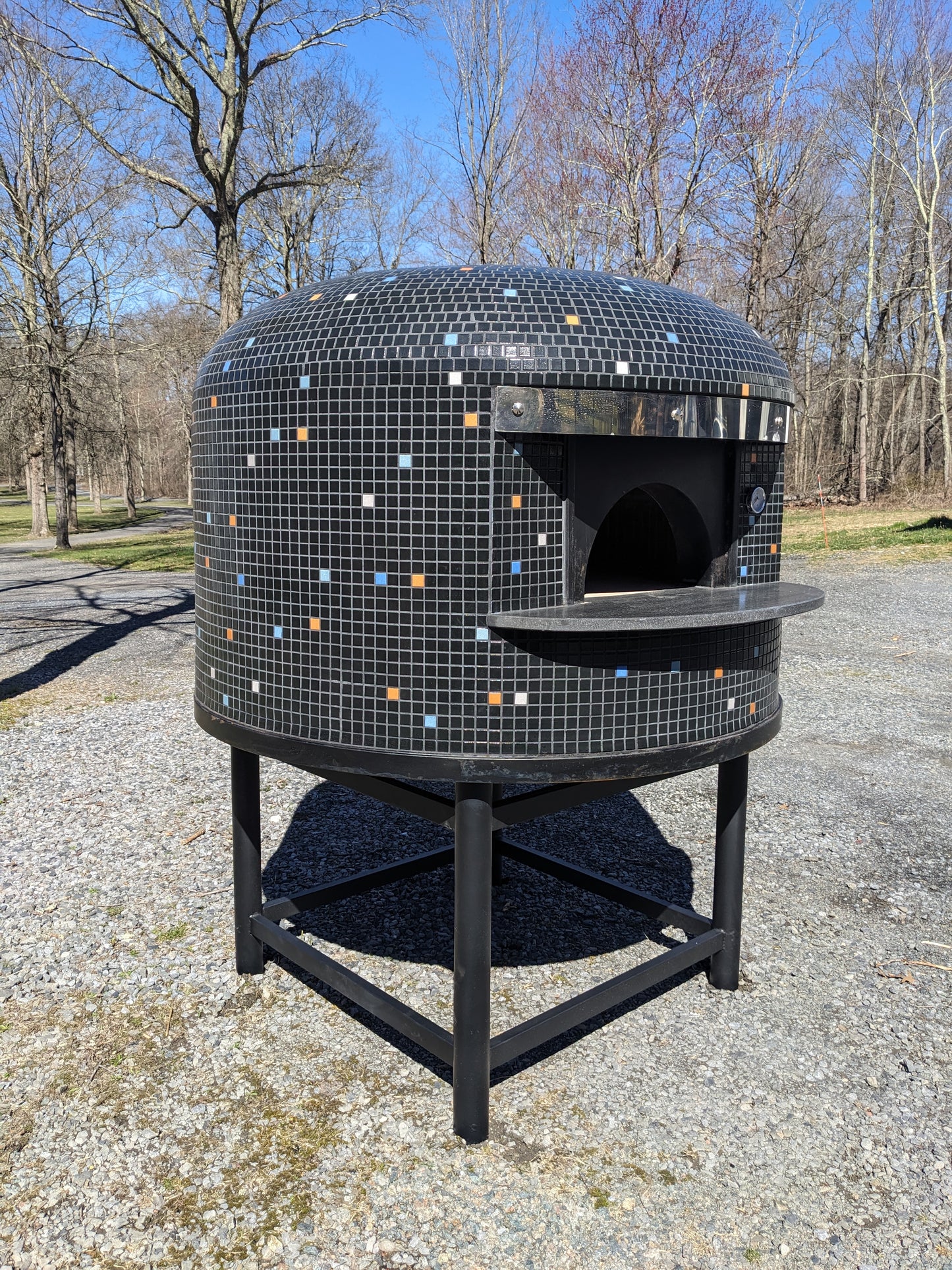 Authentic Italian Neapolitan Wood Fired Brick Dome Pizza Oven (PROPANE LOG LIGHTER INCLUDED)