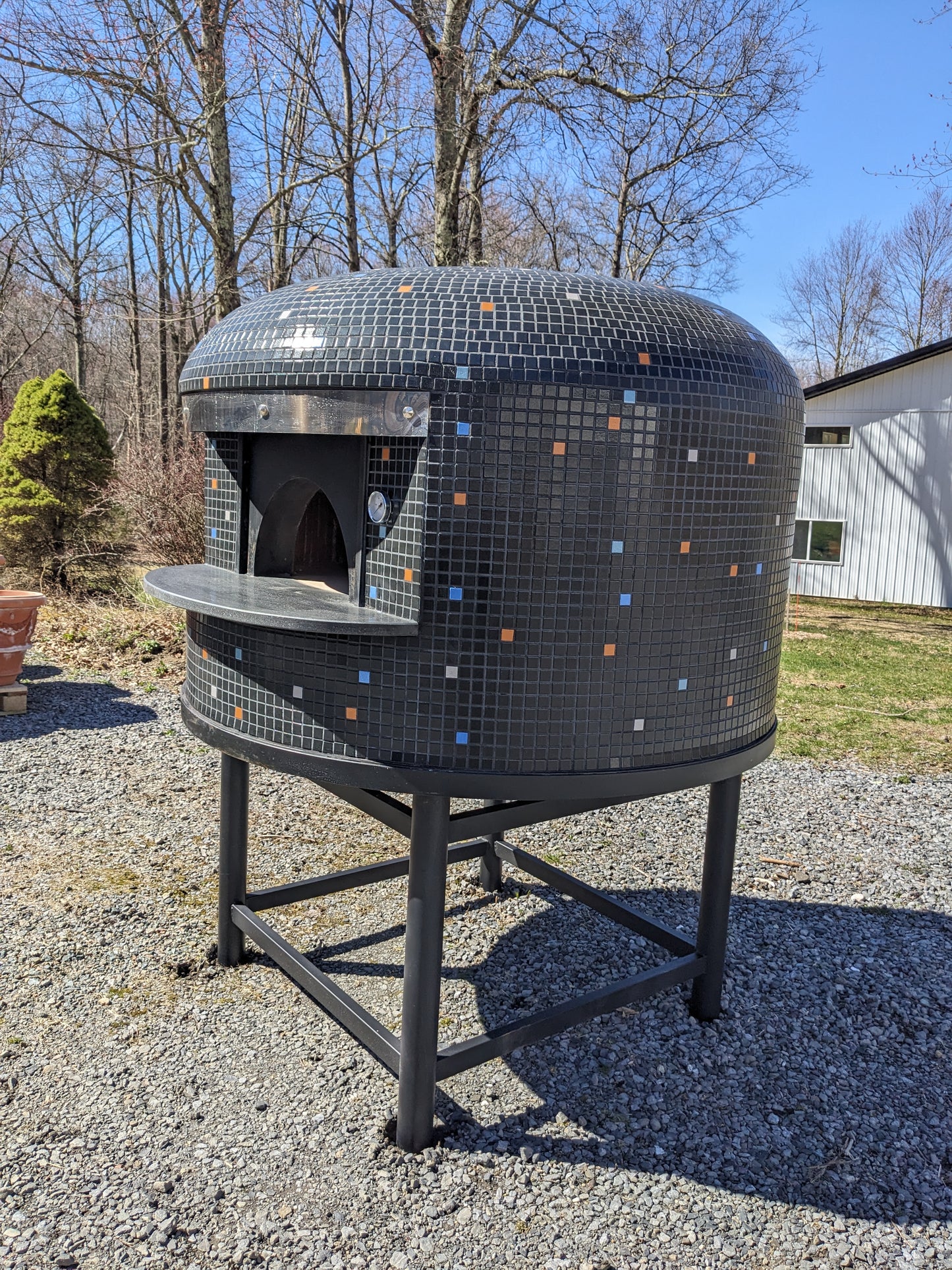 Authentic Italian Neapolitan Wood Fired Brick Dome Pizza Oven (PROPANE LOG LIGHTER INCLUDED)