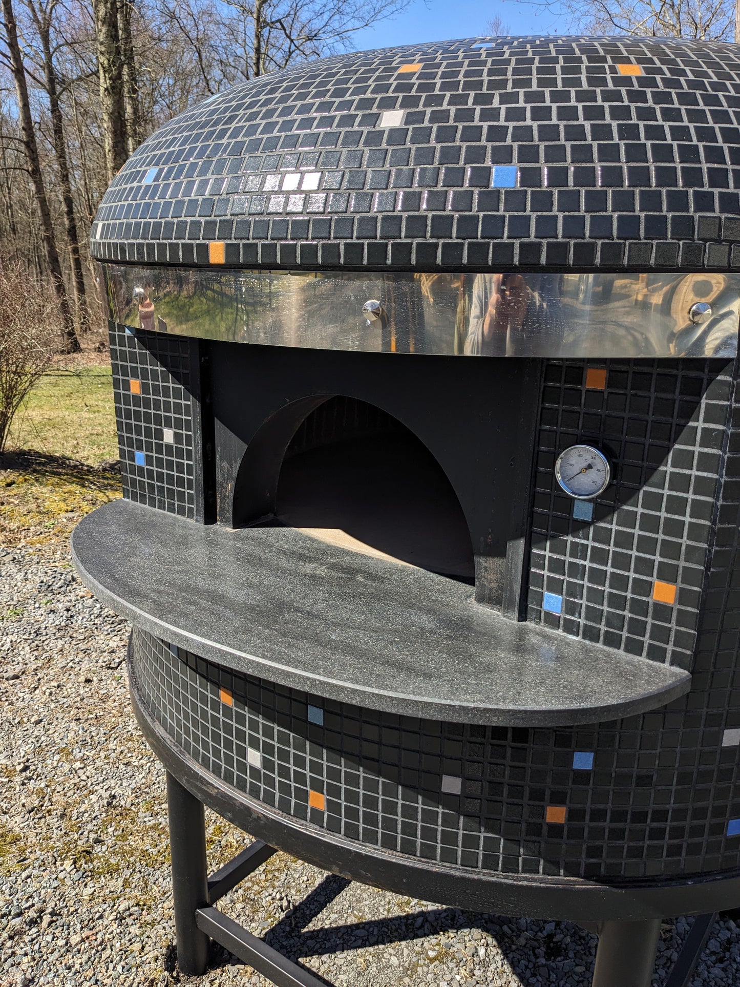 Authentic Italian Neapolitan Wood Fired Brick Dome Pizza Oven (PROPANE LOG LIGHTER INCLUDED)