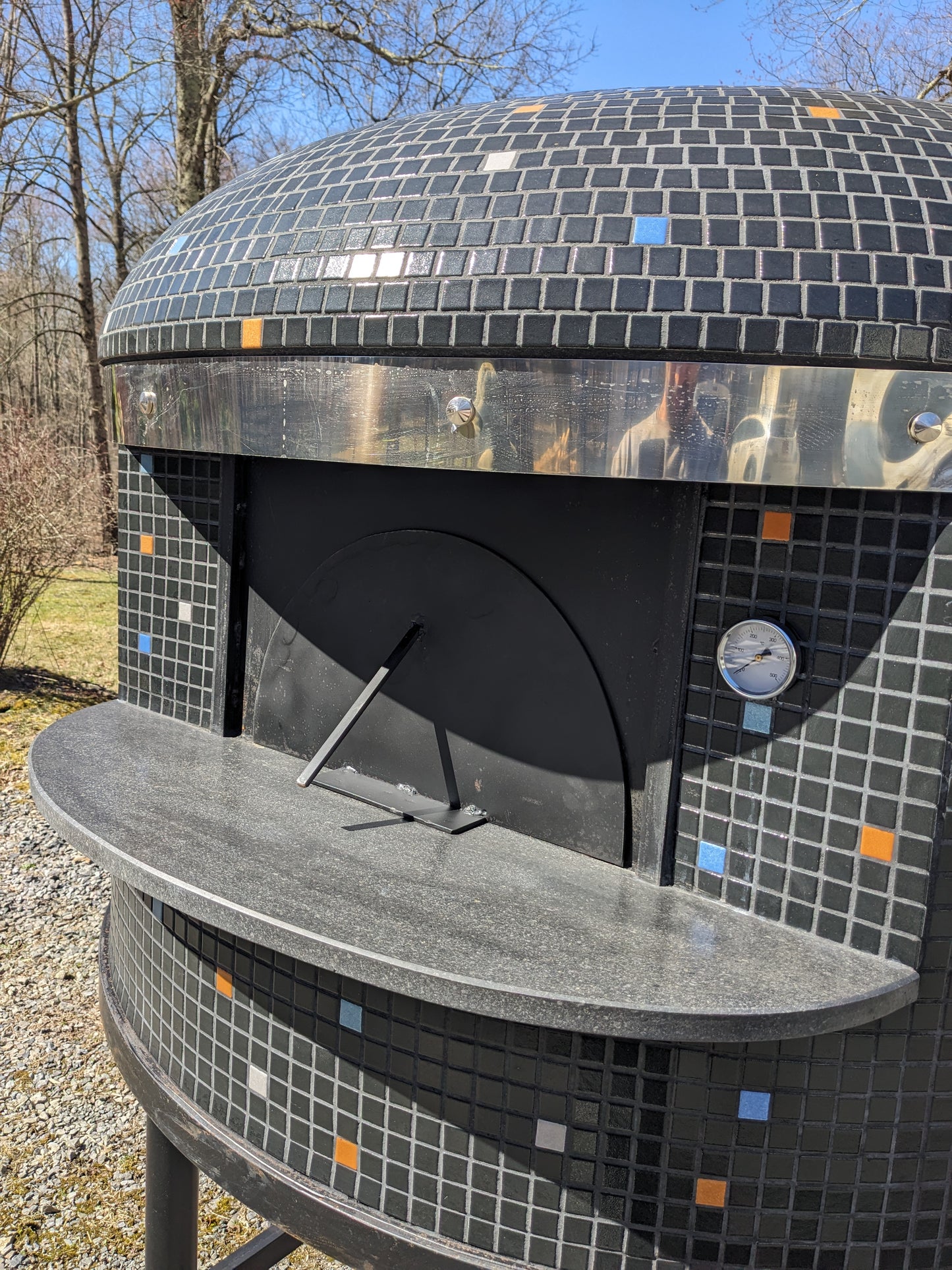 Authentic Italian Neapolitan Wood Fired Brick Dome Pizza Oven (PROPANE LOG LIGHTER INCLUDED)