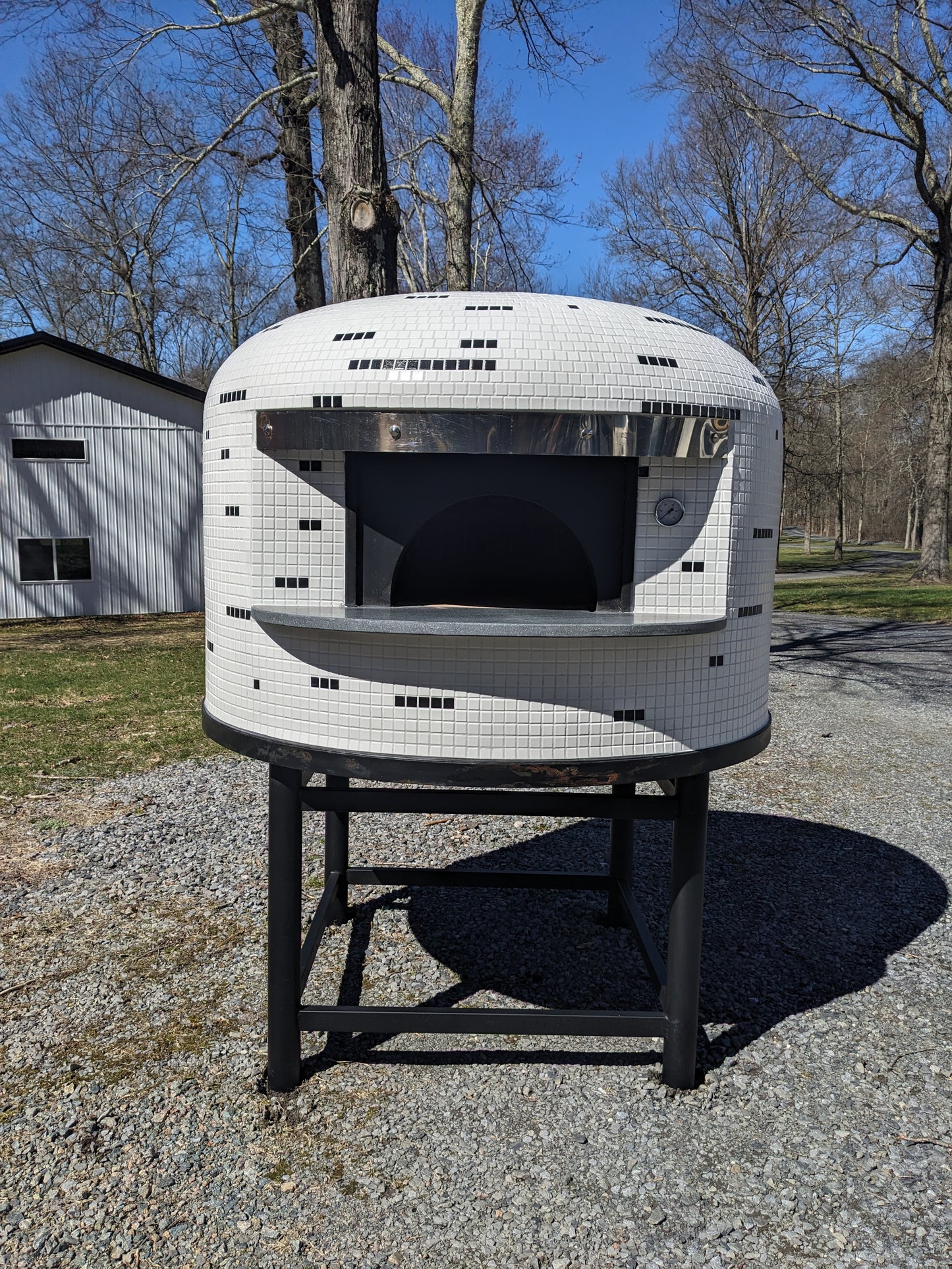 Authentic Italian Neapolitan Wood Fired Brick Dome Pizza Oven (PROPANE LOG LIGHTER INCLUDED)