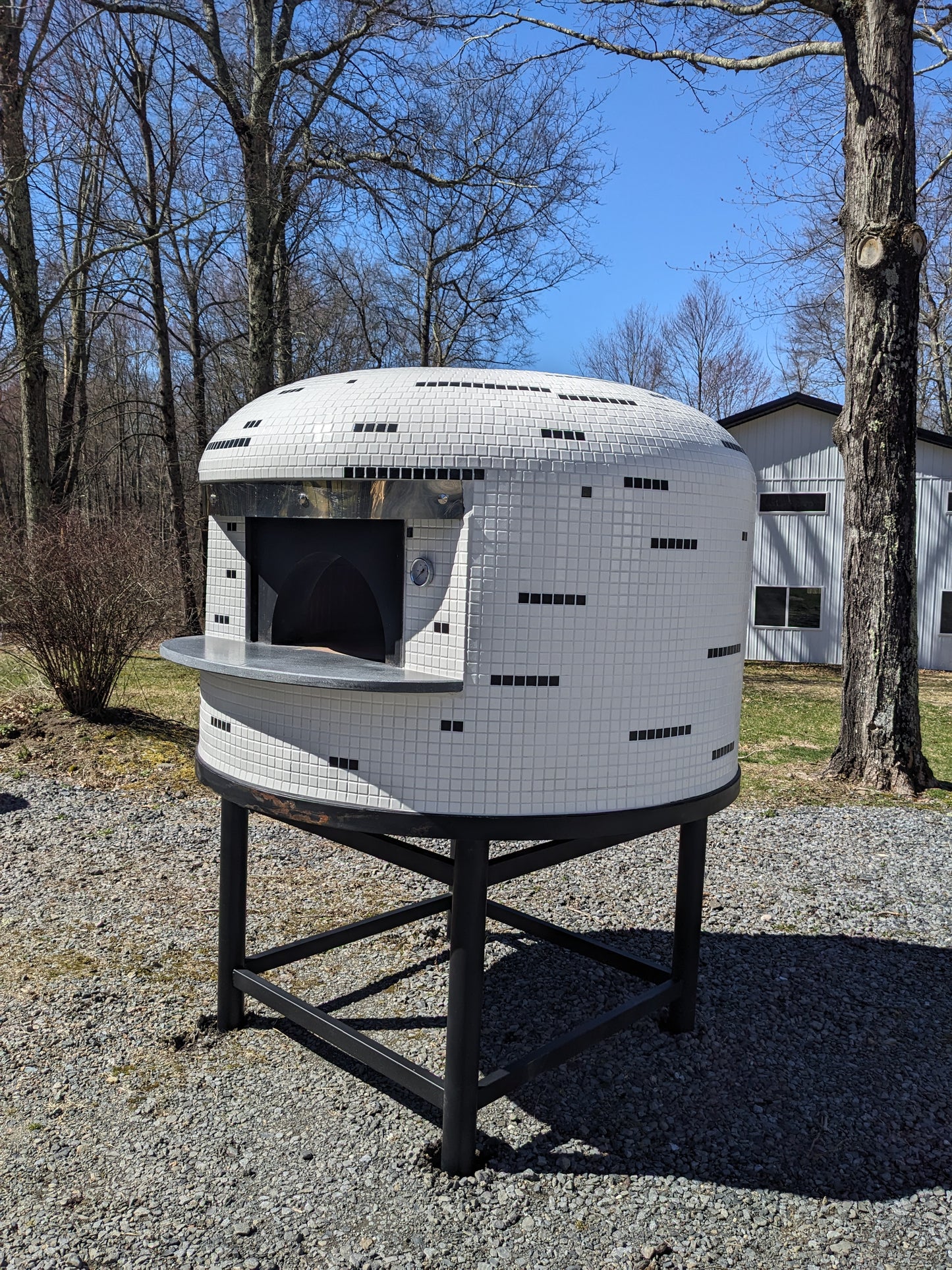 Authentic Italian Neapolitan Wood Fired Brick Dome Pizza Oven (PROPANE LOG LIGHTER INCLUDED)