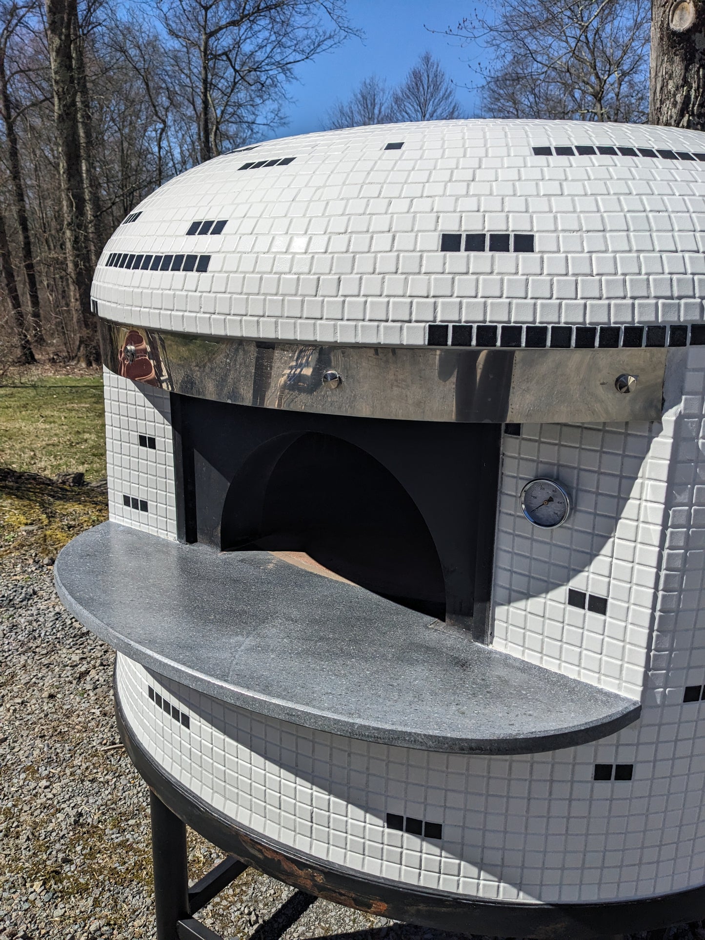 Authentic Italian Neapolitan Wood Fired Brick Dome Pizza Oven (PROPANE LOG LIGHTER INCLUDED)
