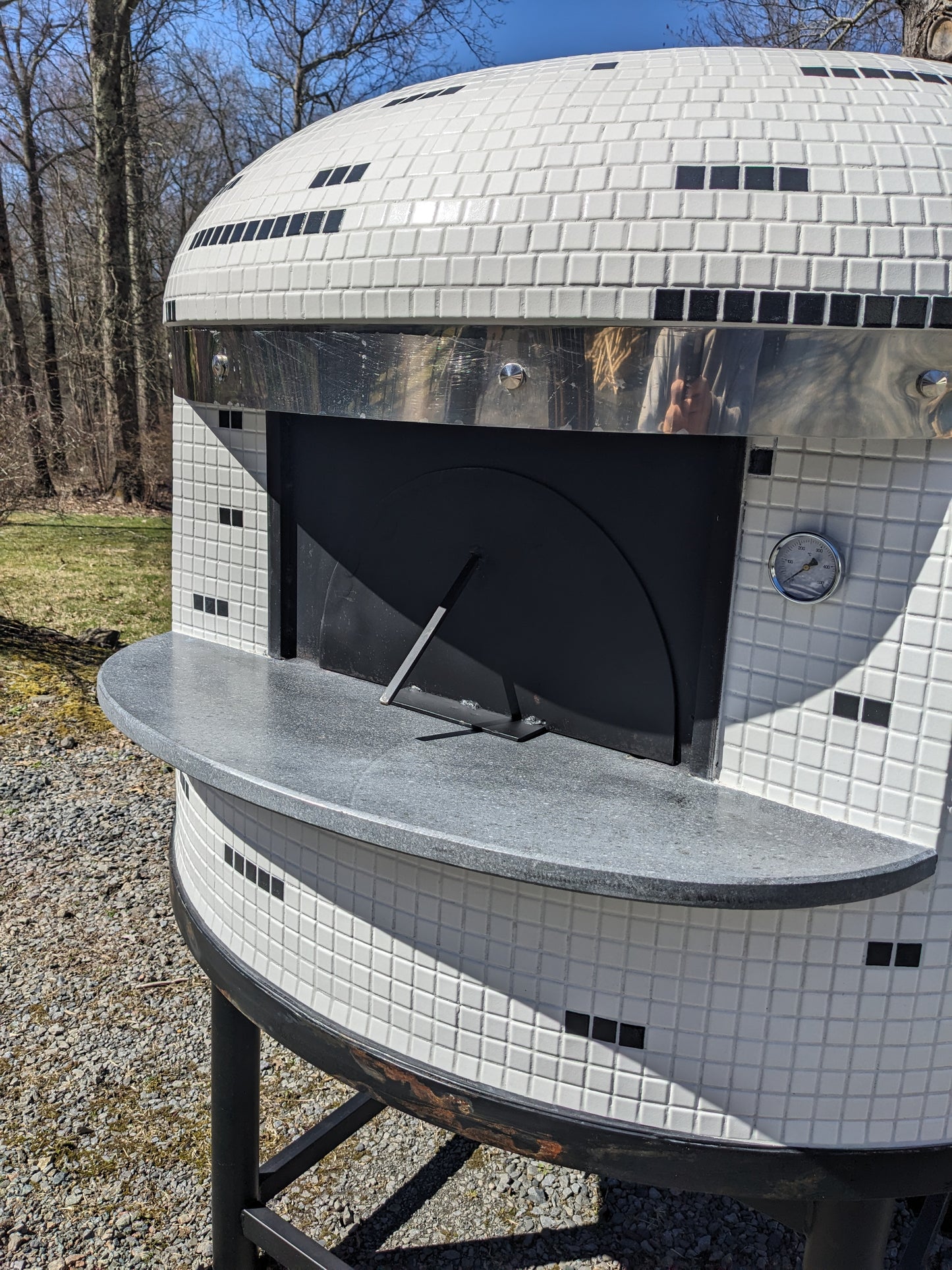 Authentic Italian Neapolitan Wood Fired Brick Dome Pizza Oven (PROPANE LOG LIGHTER INCLUDED)