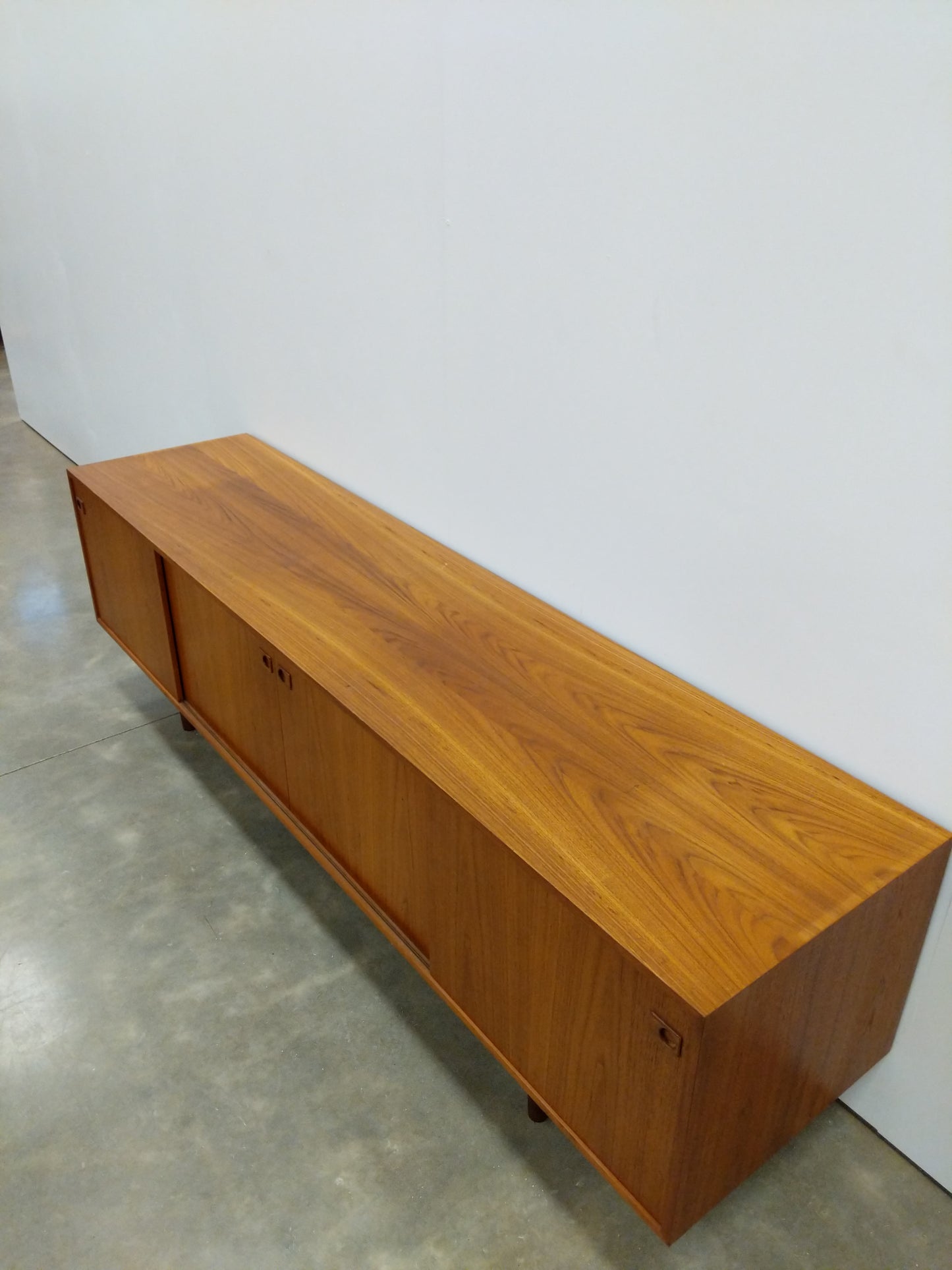 Vintage Mid Century Modern Teak Credenza