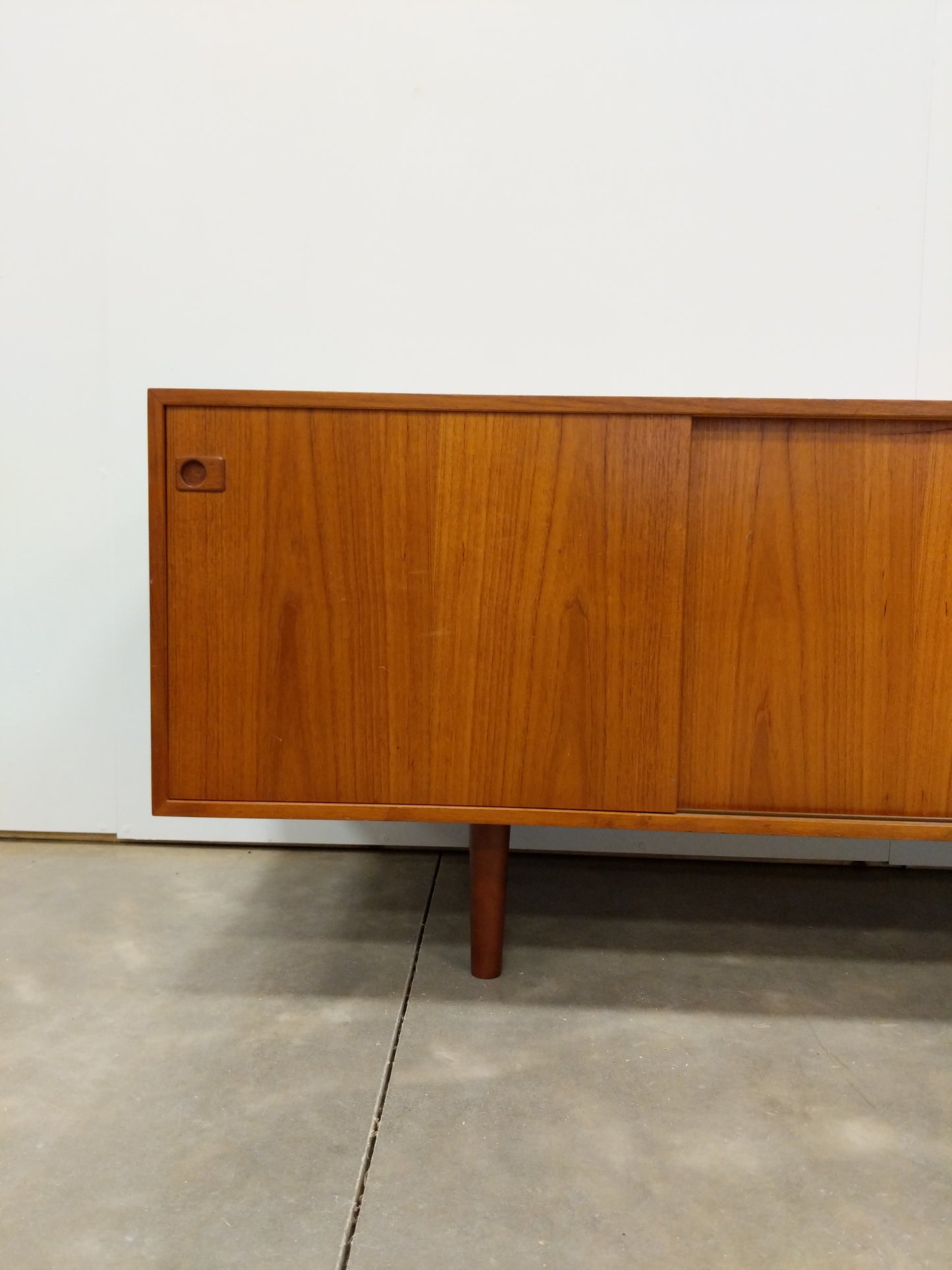 Vintage Mid Century Modern Teak Credenza