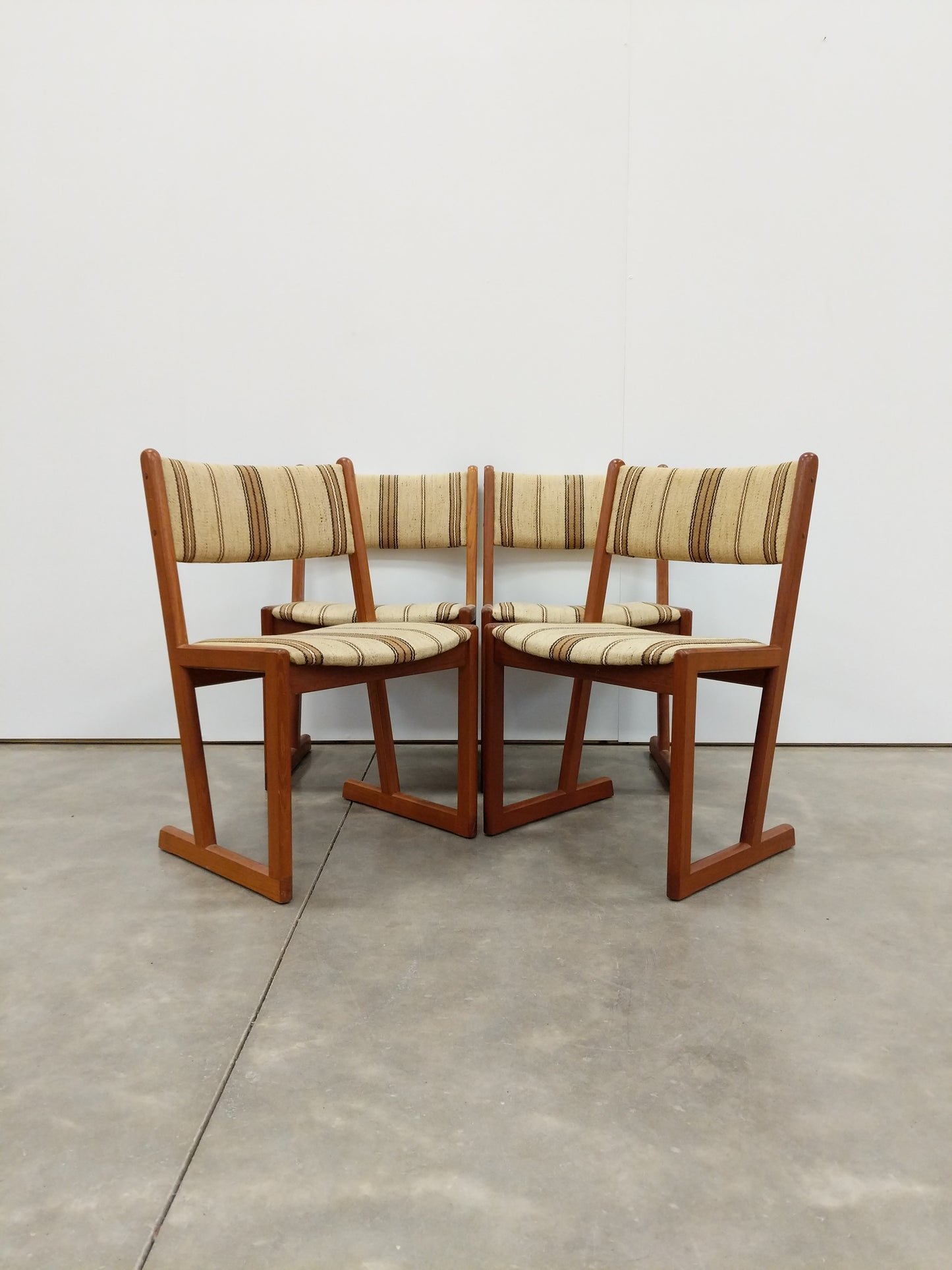 Set of 4 Vintage Danish Modern Dining Chairs