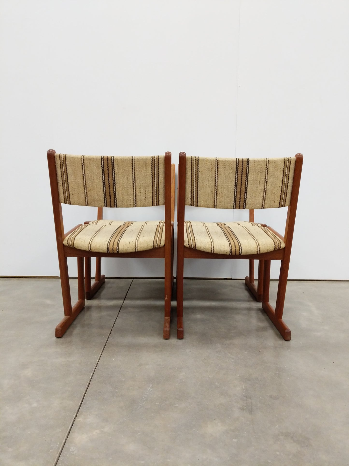 Set of 4 Vintage Danish Modern Dining Chairs
