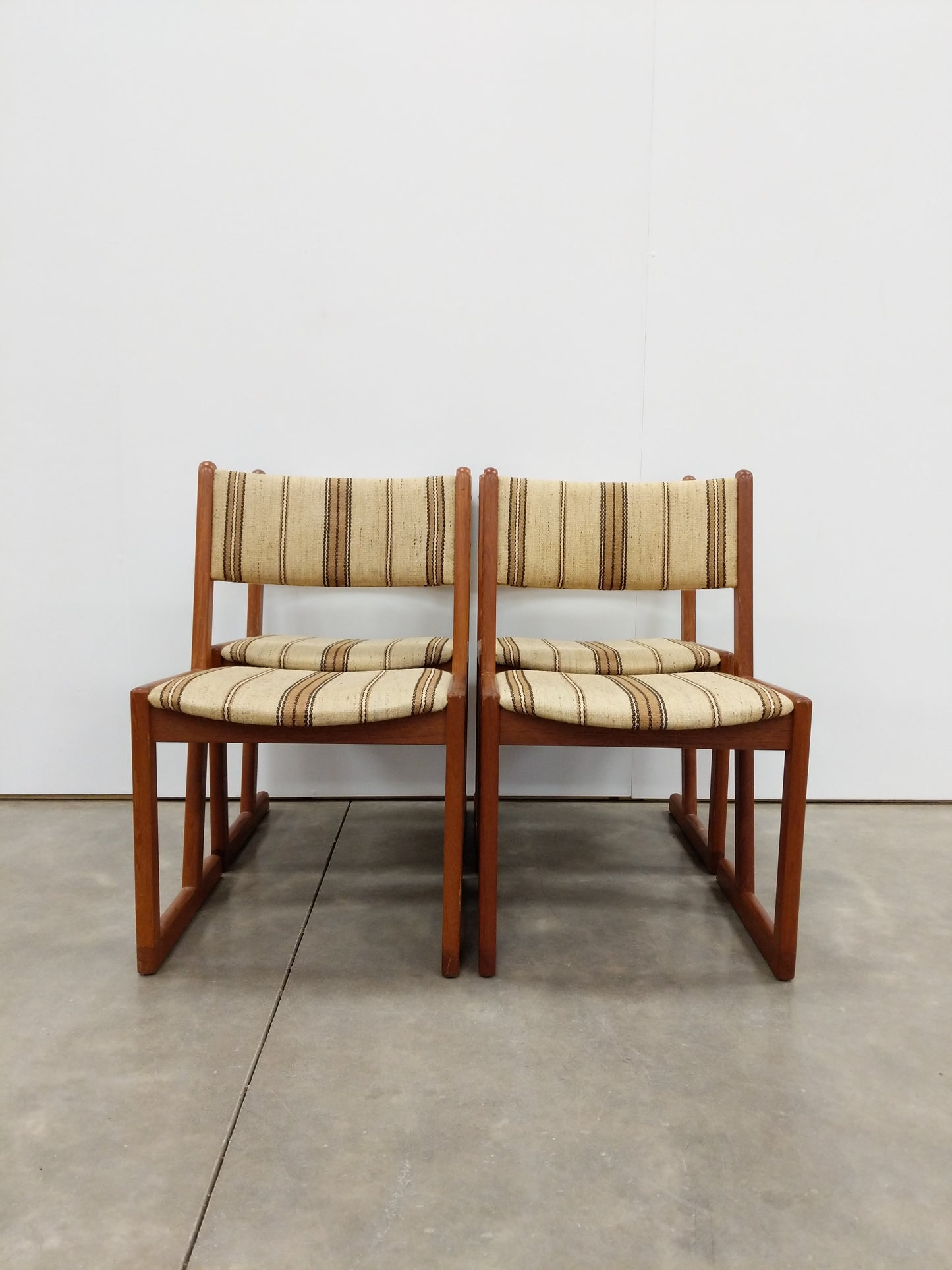 Set of 4 Vintage Danish Modern Dining Chairs