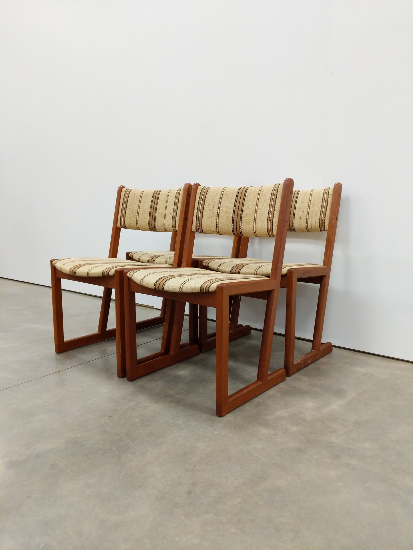 Set of 4 Vintage Danish Modern Dining Chairs