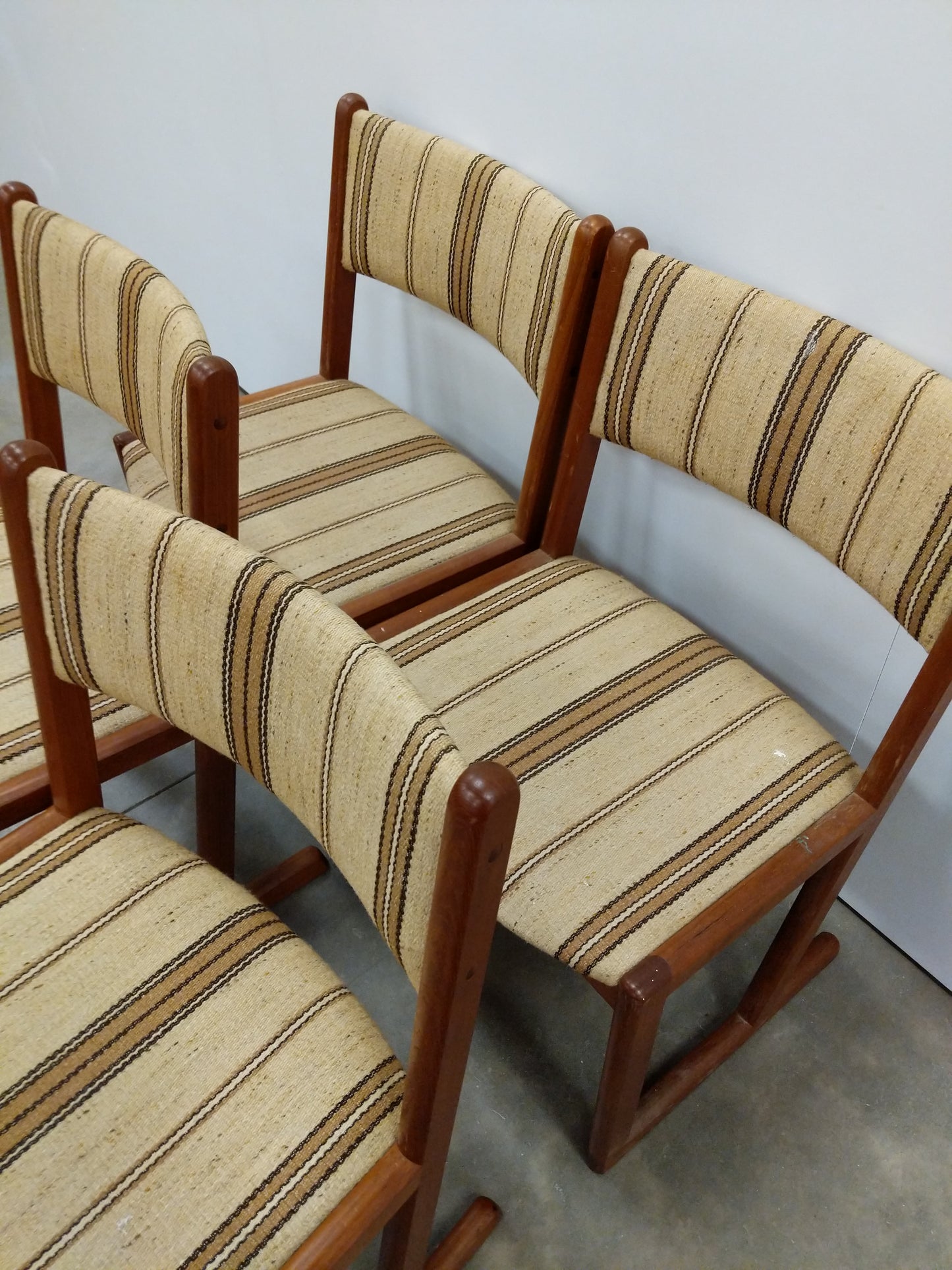 Set of 4 Vintage Danish Modern Dining Chairs