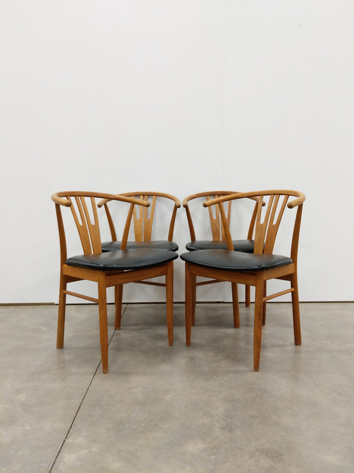 Set of 4 Vintage Danish Modern Dining Chairs
