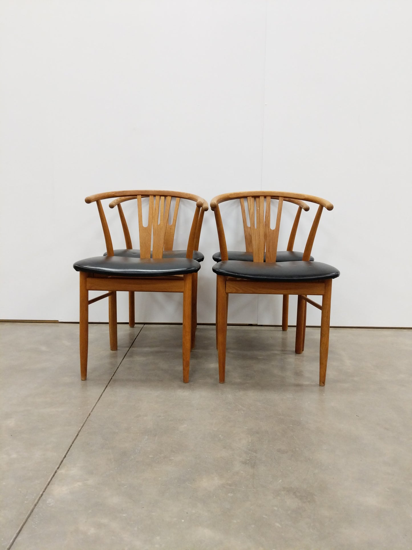 Set of 4 Vintage Danish Modern Dining Chairs