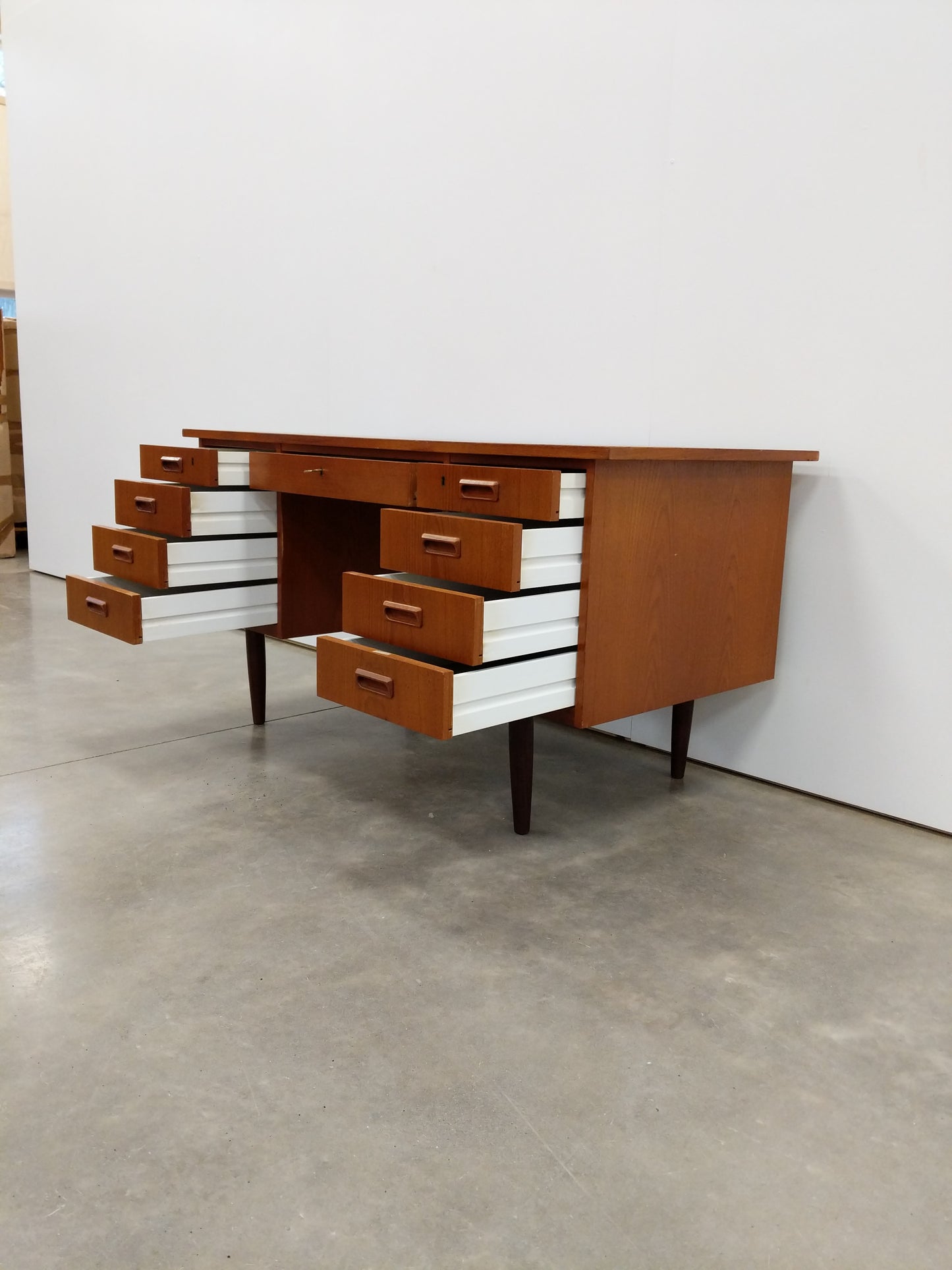 Vintage Danish Modern Teak Desk