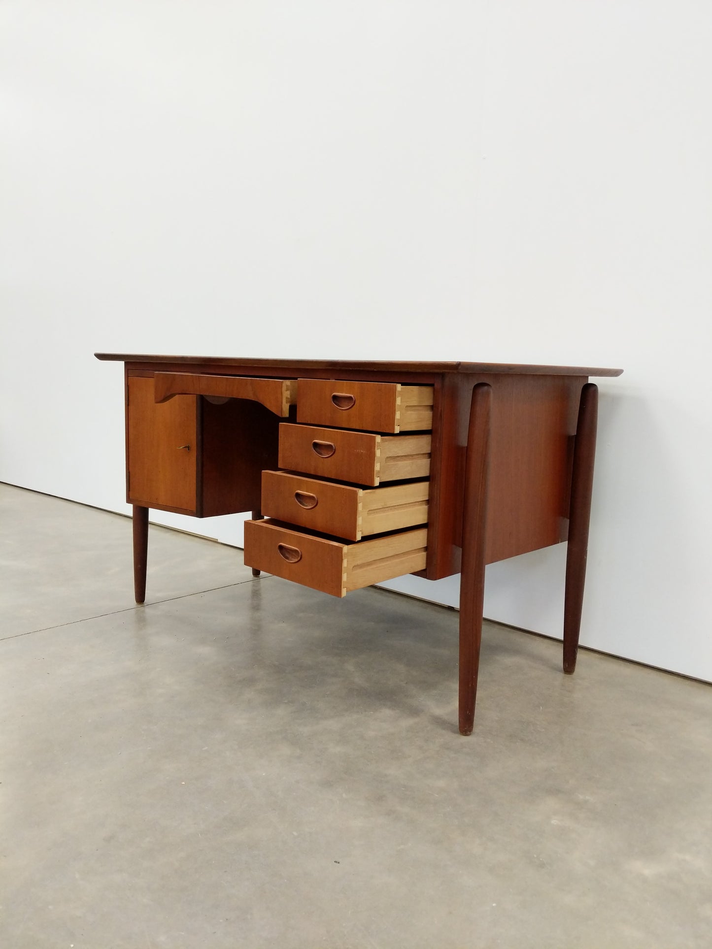 Vintage Danish Modern Teak Desk