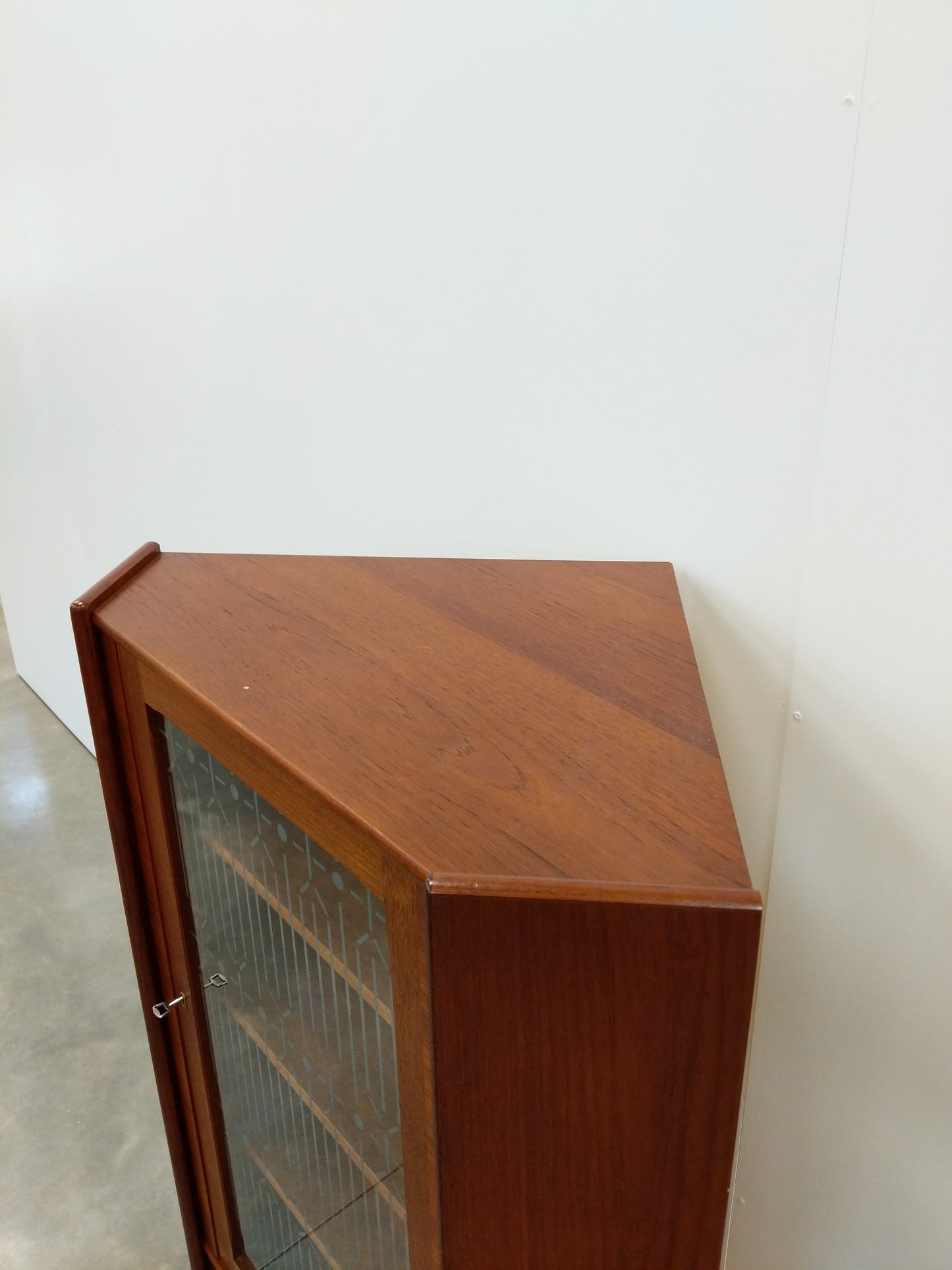 Vintage Danish Modern Teak Corner Cabinet by P. Rimme's Møbelfabrik
