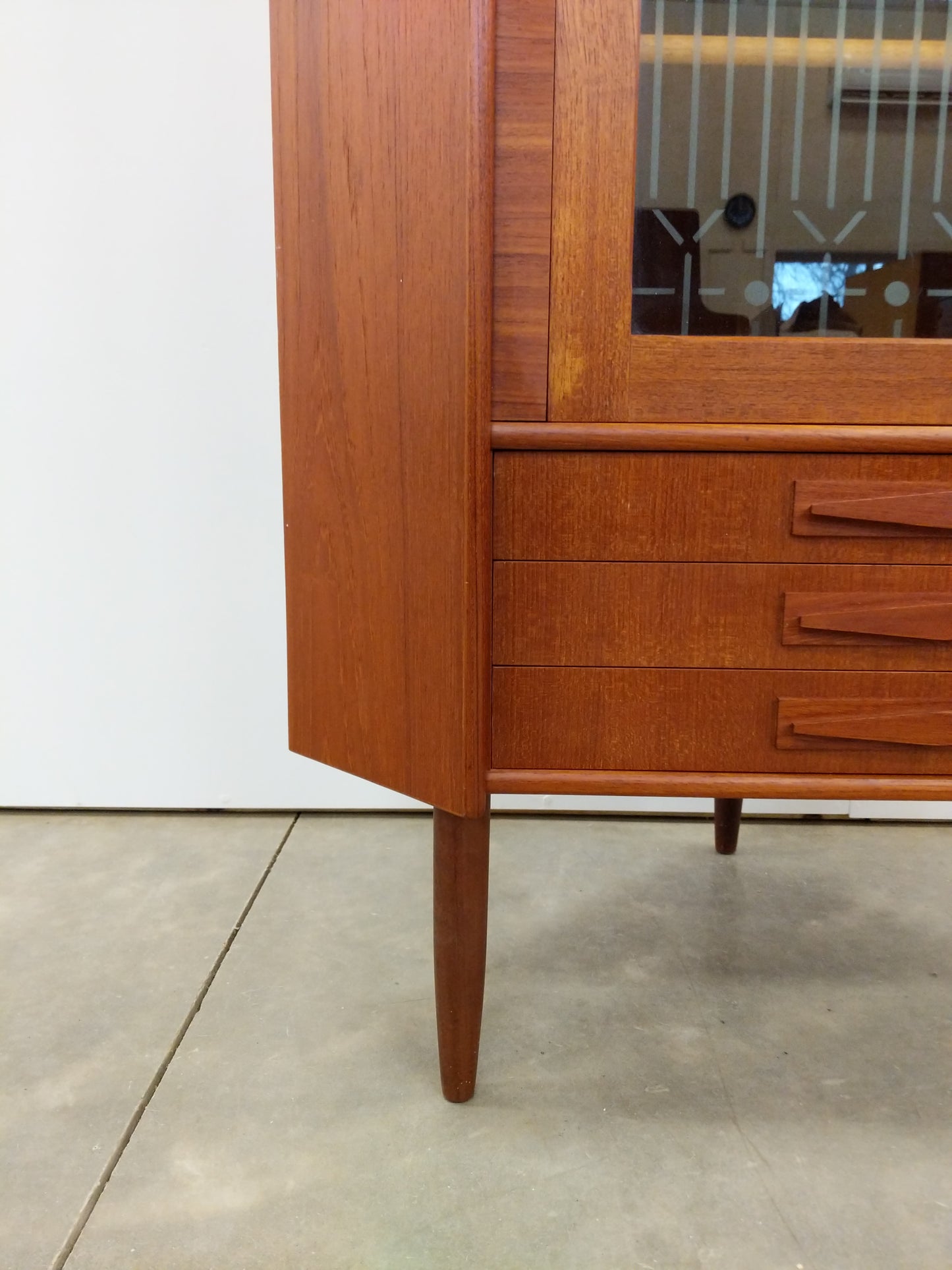 Vintage Danish Modern Teak Corner Cabinet by P. Rimme's Møbelfabrik
