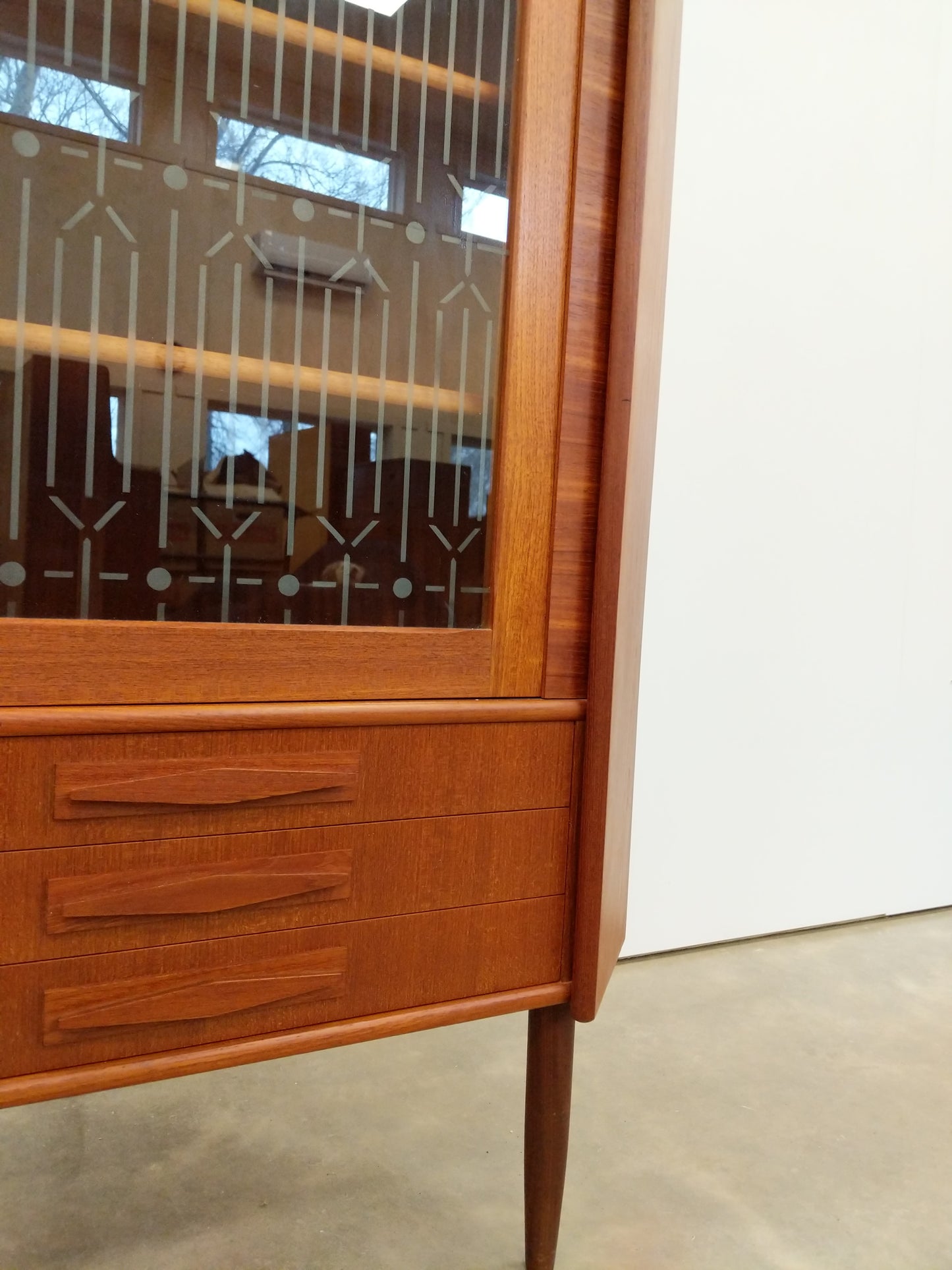 Vintage Danish Modern Teak Corner Cabinet by P. Rimme's Møbelfabrik