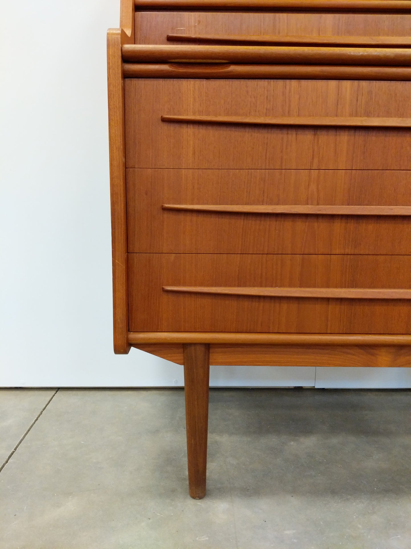 Vintage Danish Modern Teak Secretary Desk / Vanity