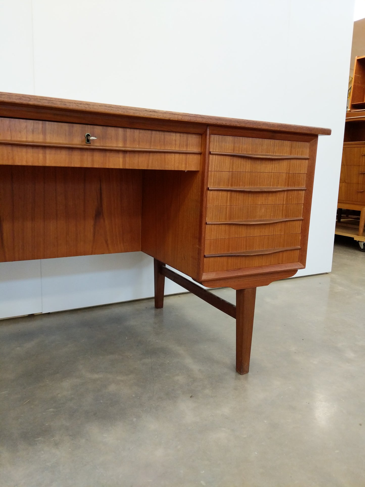 Vintage Danish Modern Teak Desk