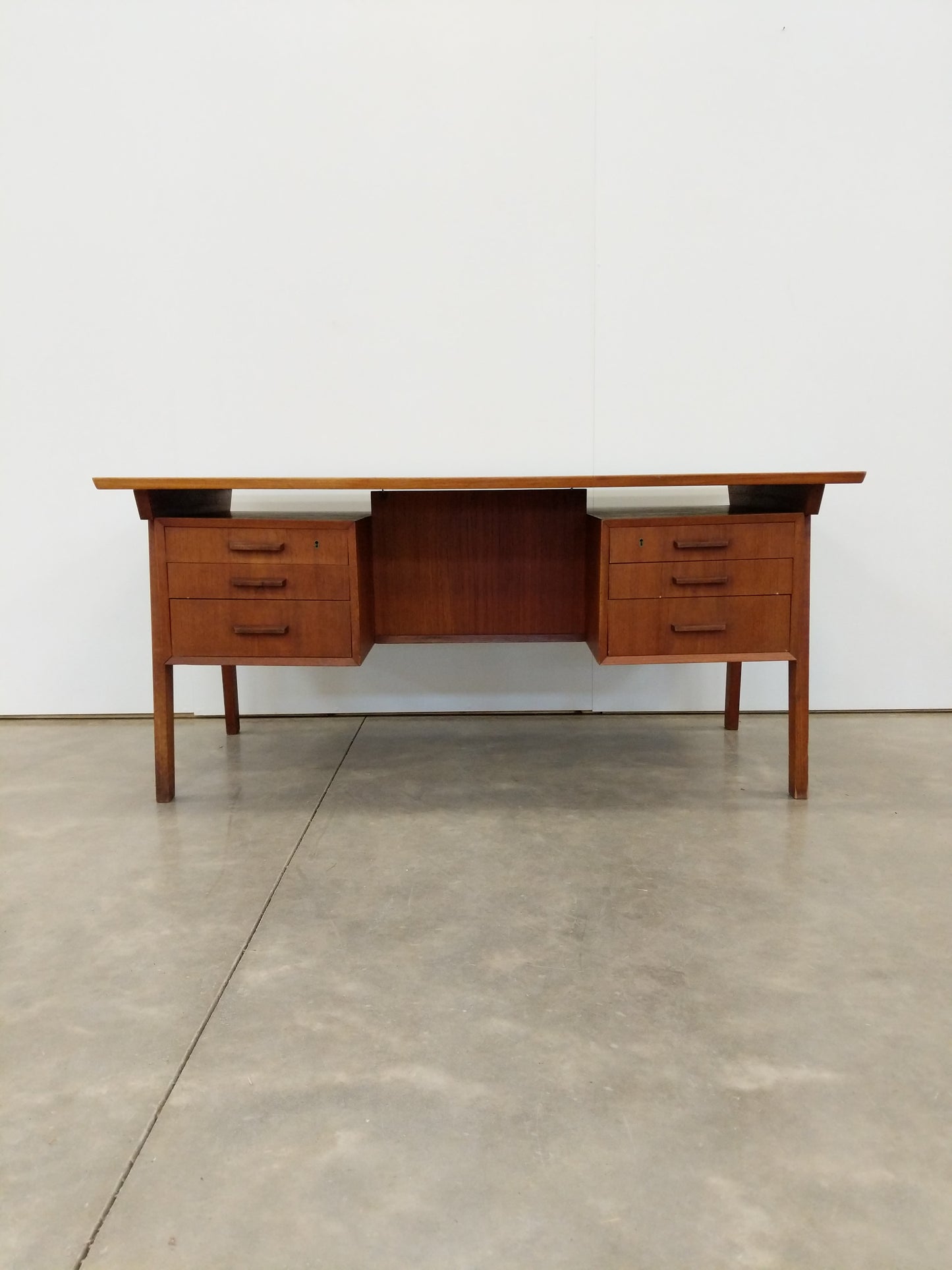 Vintage Danish Modern Teak Desk