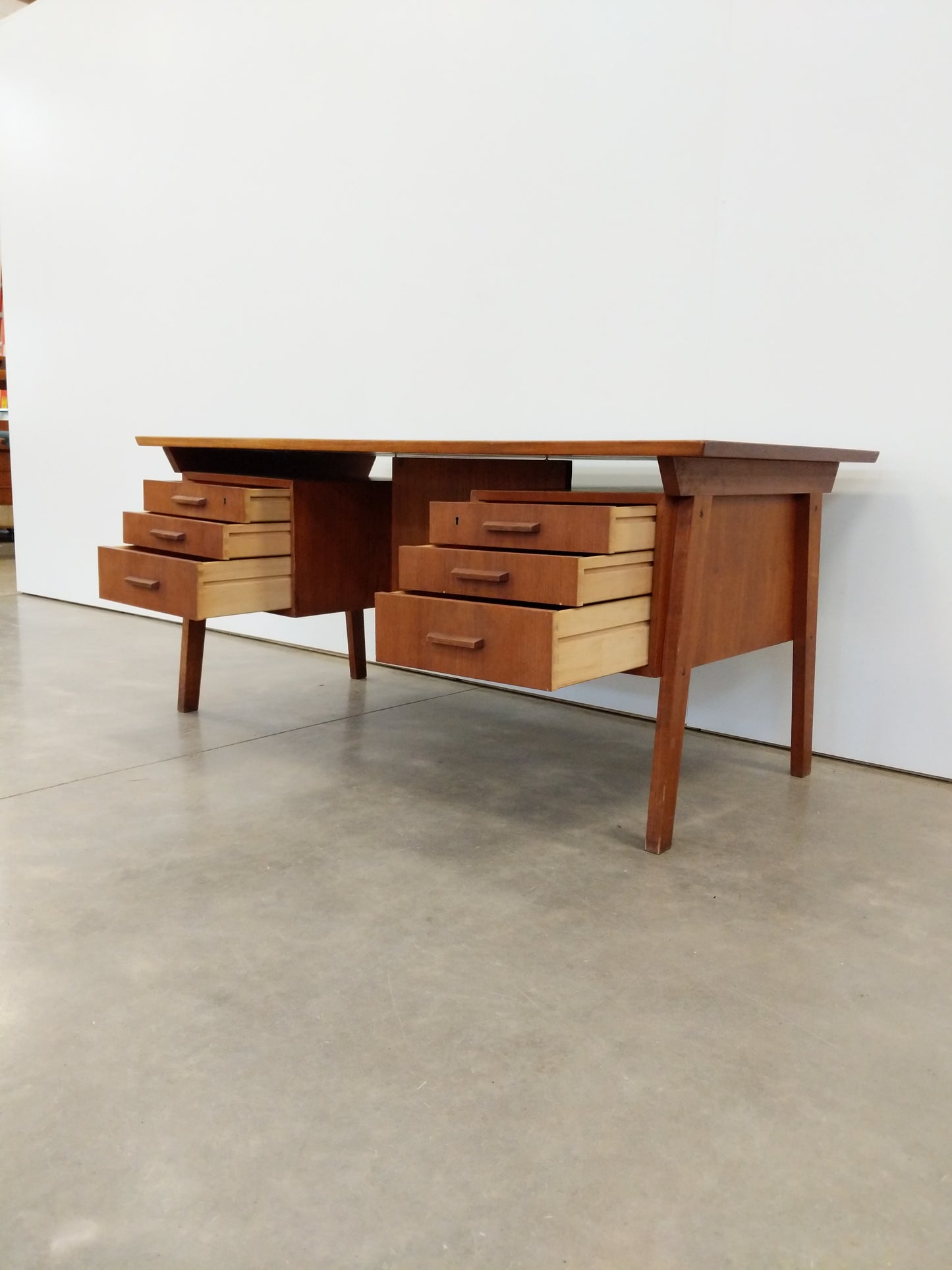 Vintage Danish Modern Teak Desk