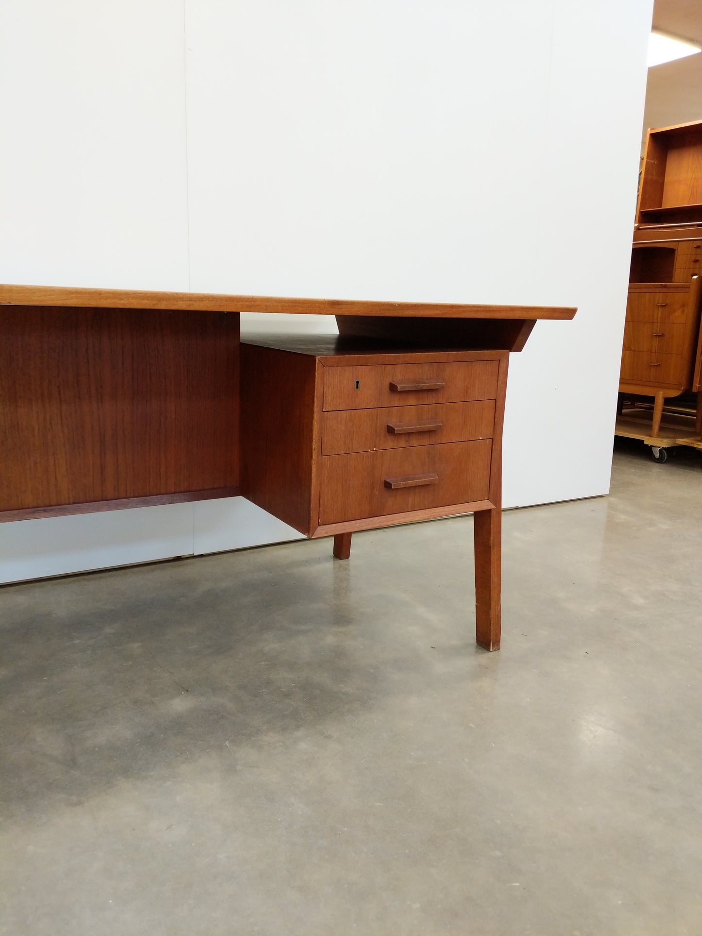 Vintage Danish Modern Teak Desk