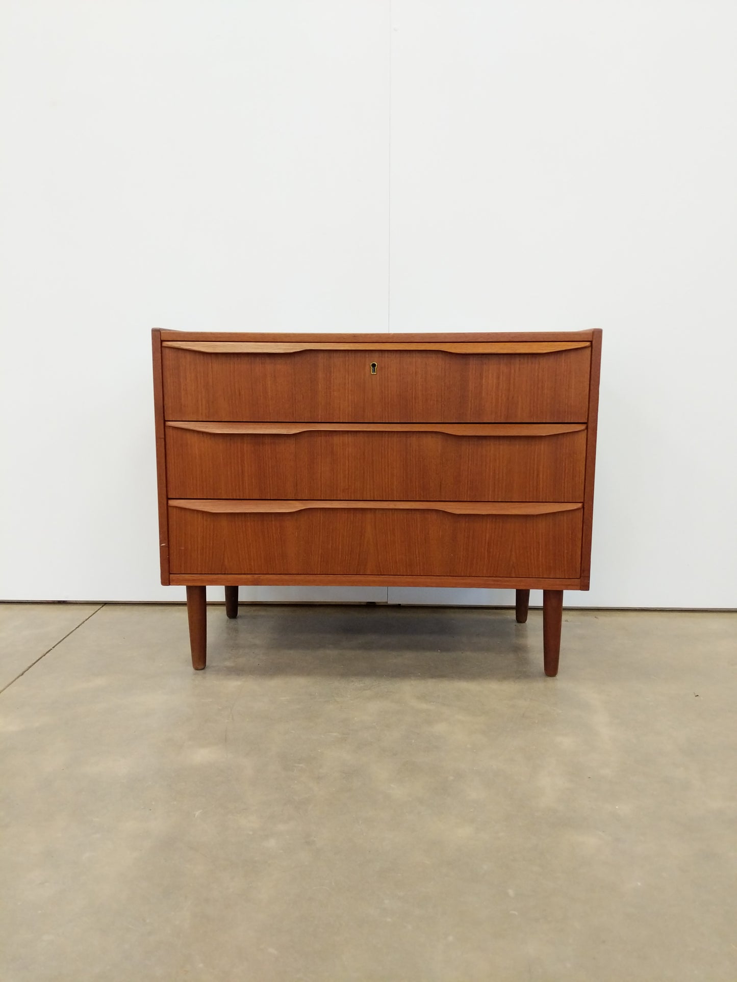 Vintage Danish Modern Teak Low Dresser