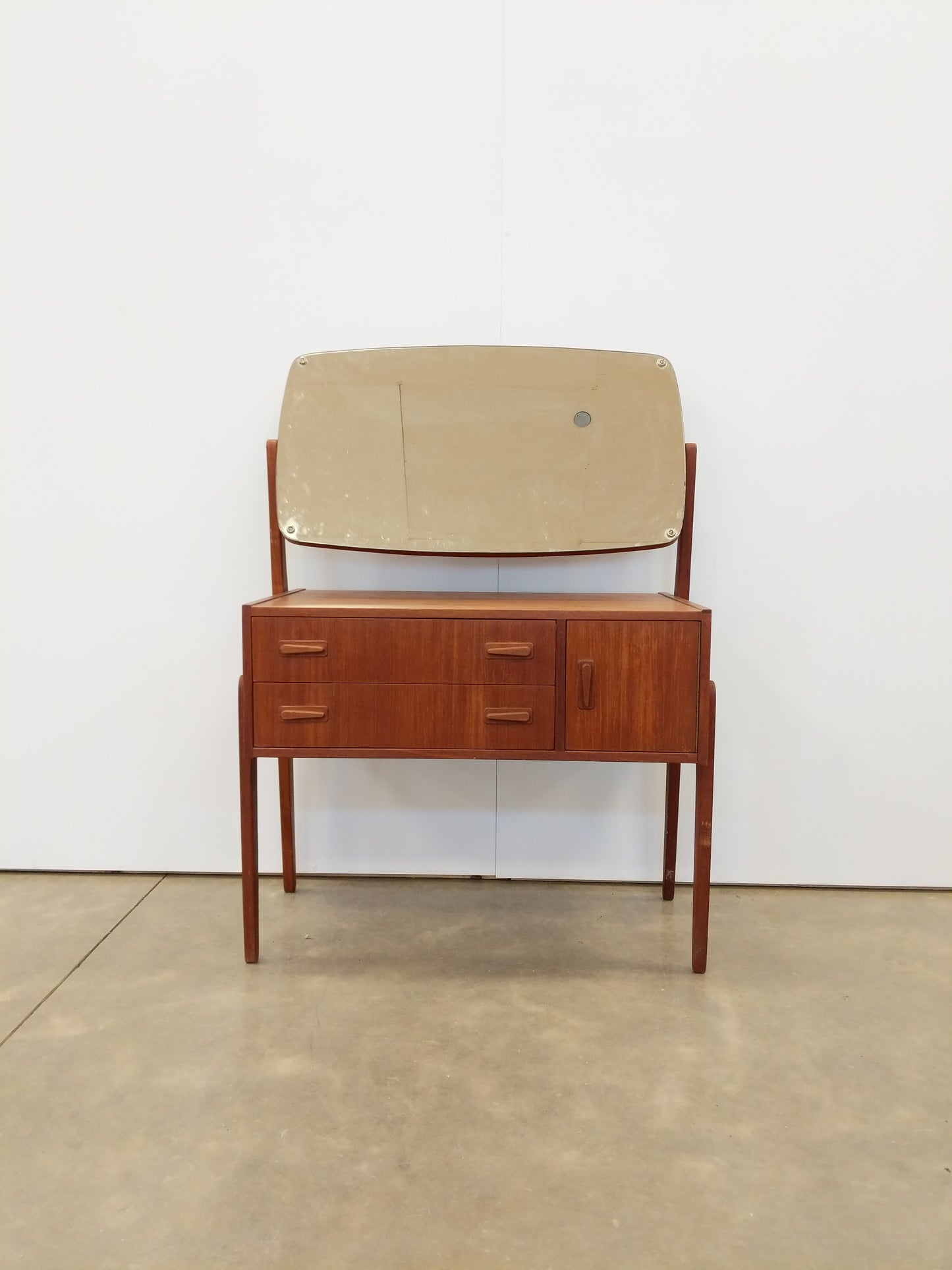Vintage Danish Modern Teak Vanity