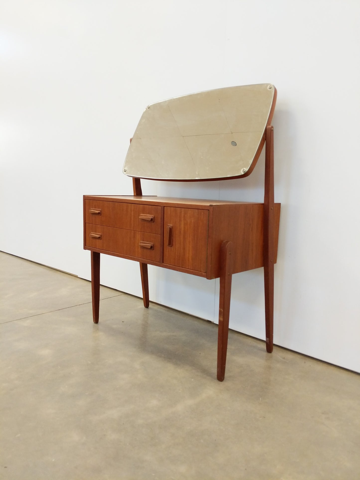 Vintage Danish Modern Teak Vanity