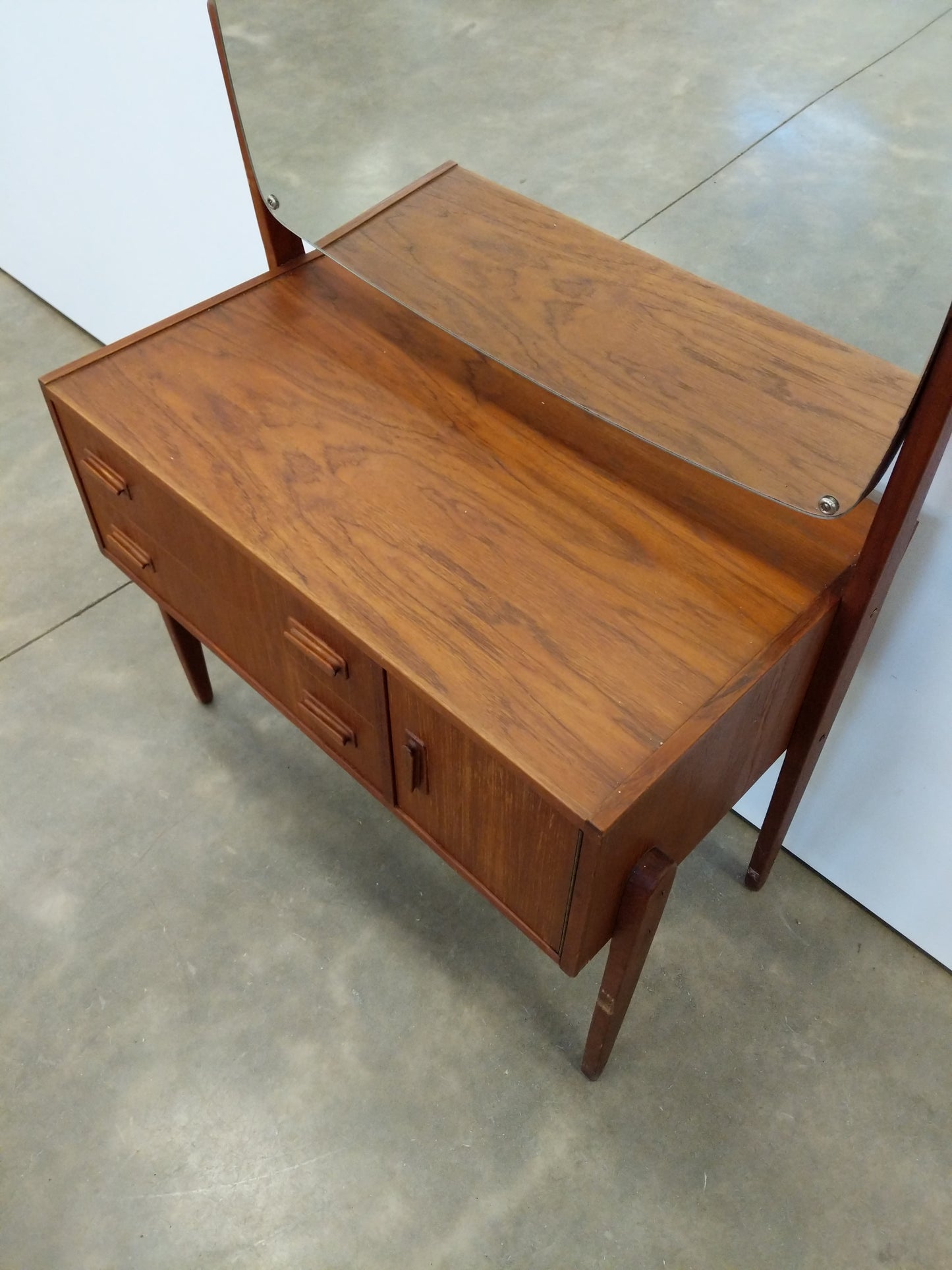 Vintage Danish Modern Teak Vanity