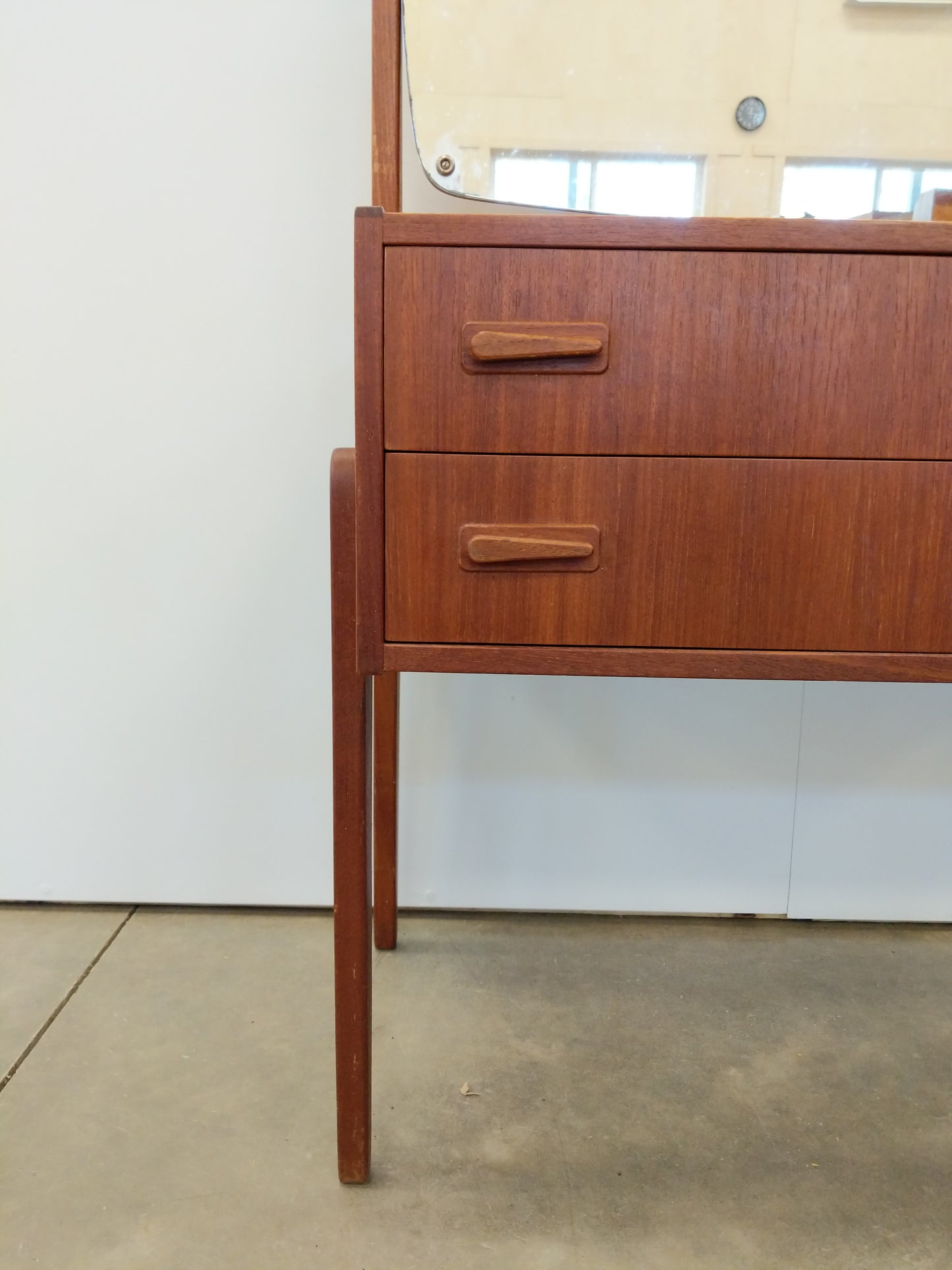 Vintage Danish Modern Teak Vanity