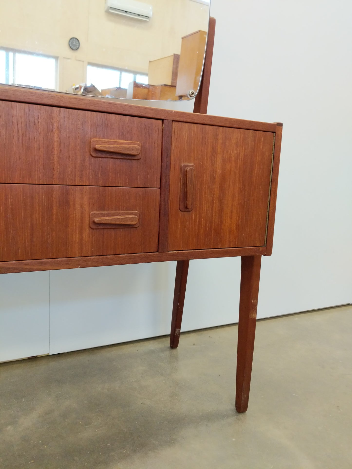 Vintage Danish Modern Teak Vanity