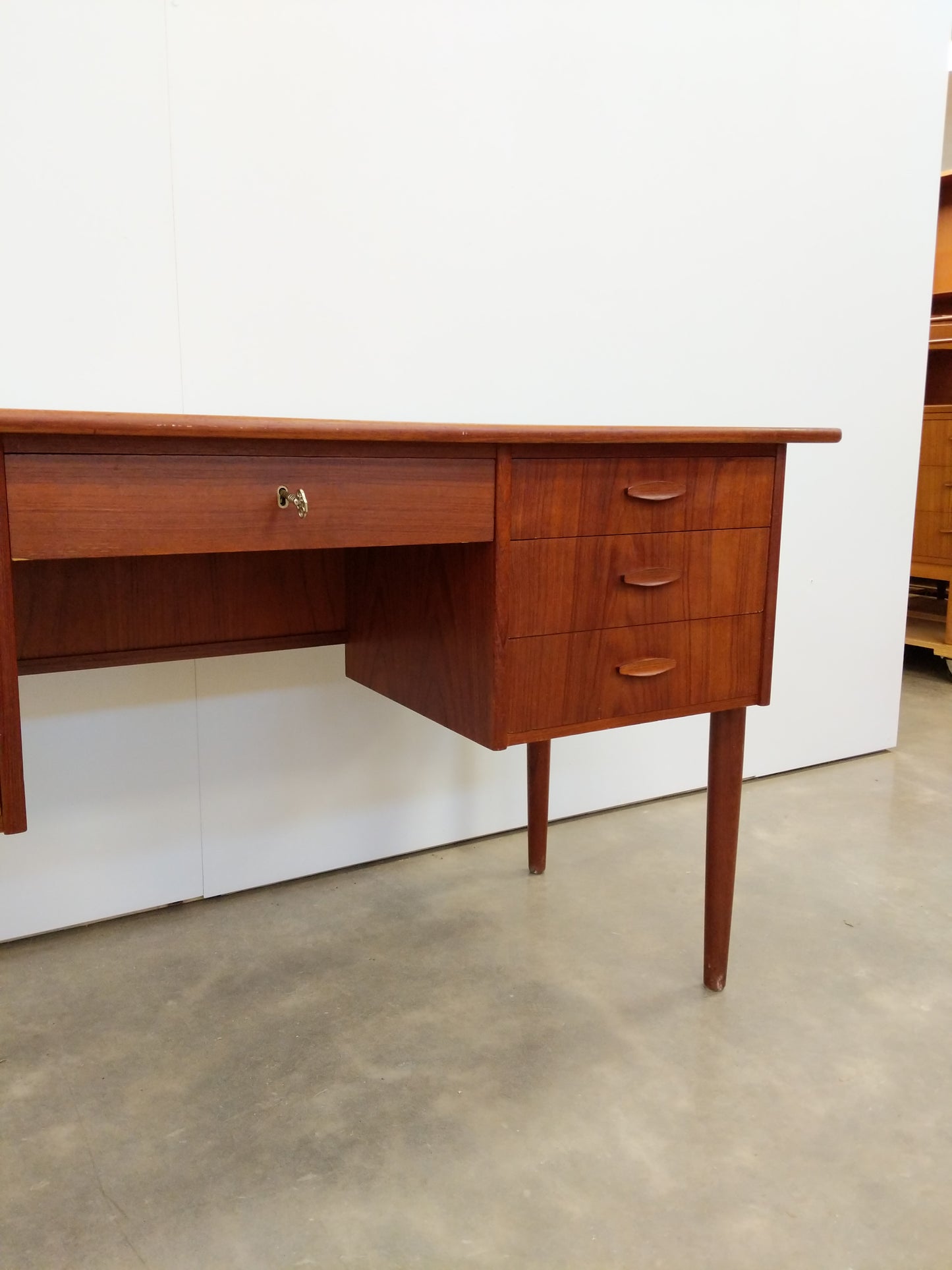 Vintage Danish Modern Teak Desk