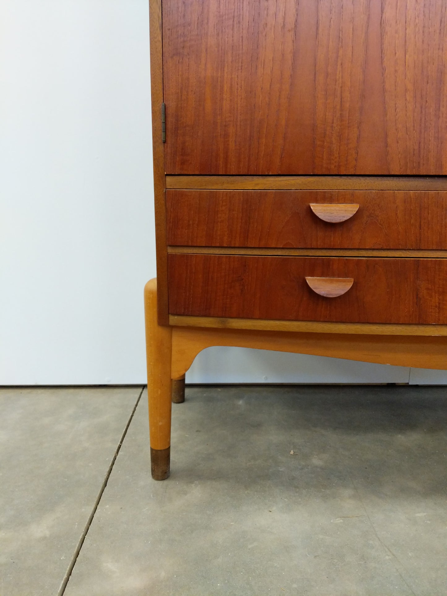 Vintage Danish Modern Teak Wardrobe / Cabinet