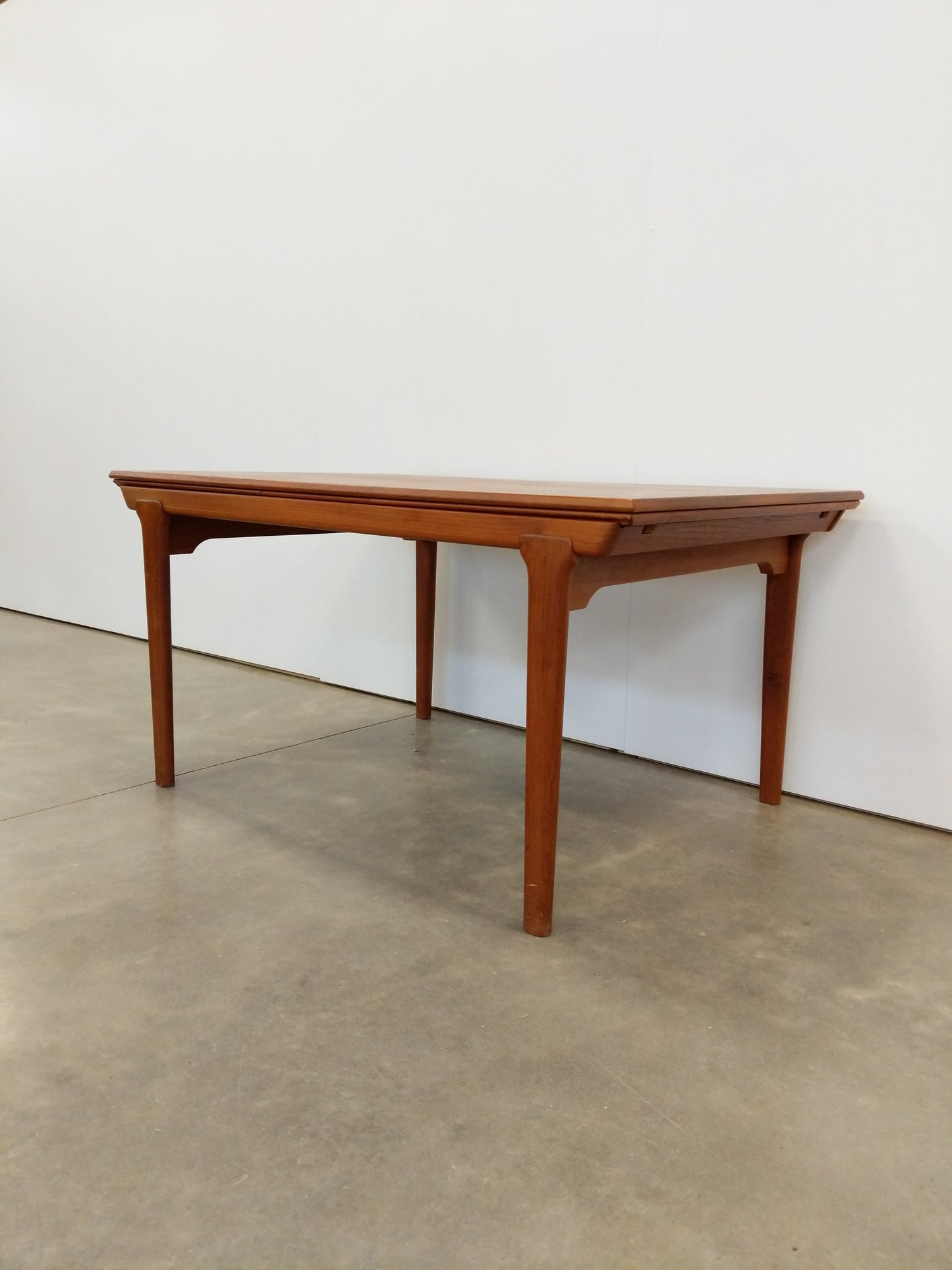 Vintage Danish Modern Teak Extendable Dining Table
