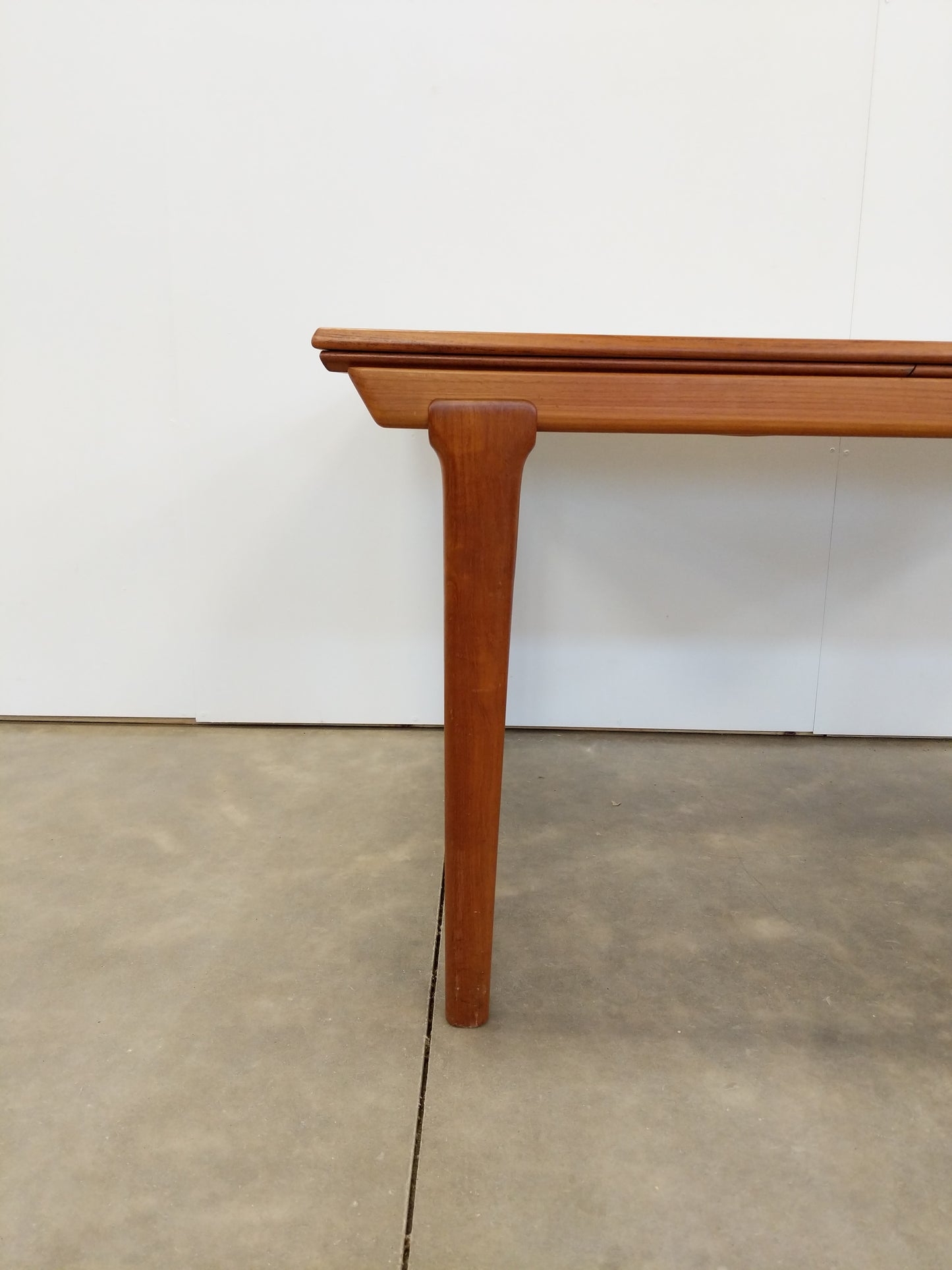 Vintage Danish Modern Teak Extendable Dining Table